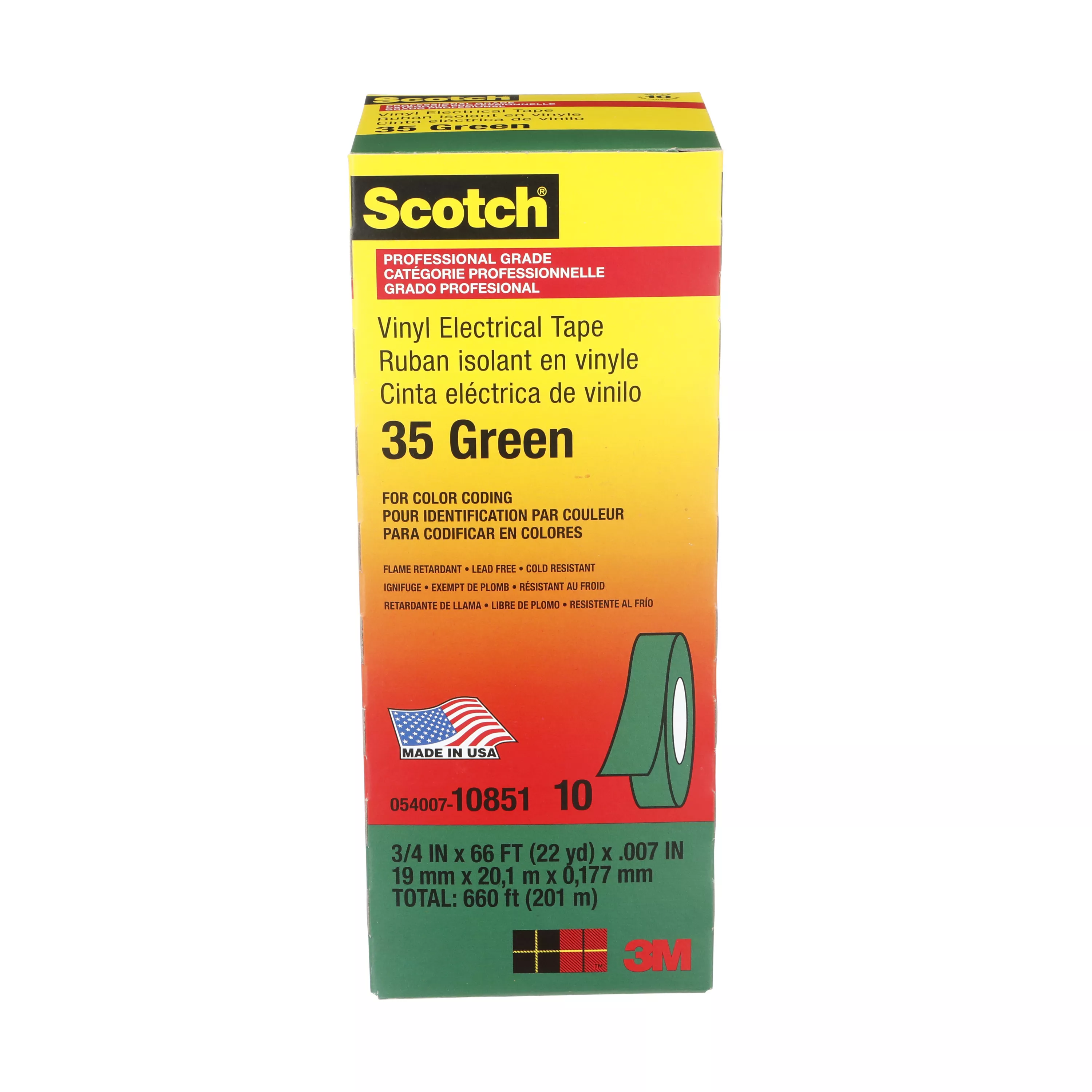 UPC 00054007108511 | Scotch® Vinyl Color Coding Electrical Tape 35