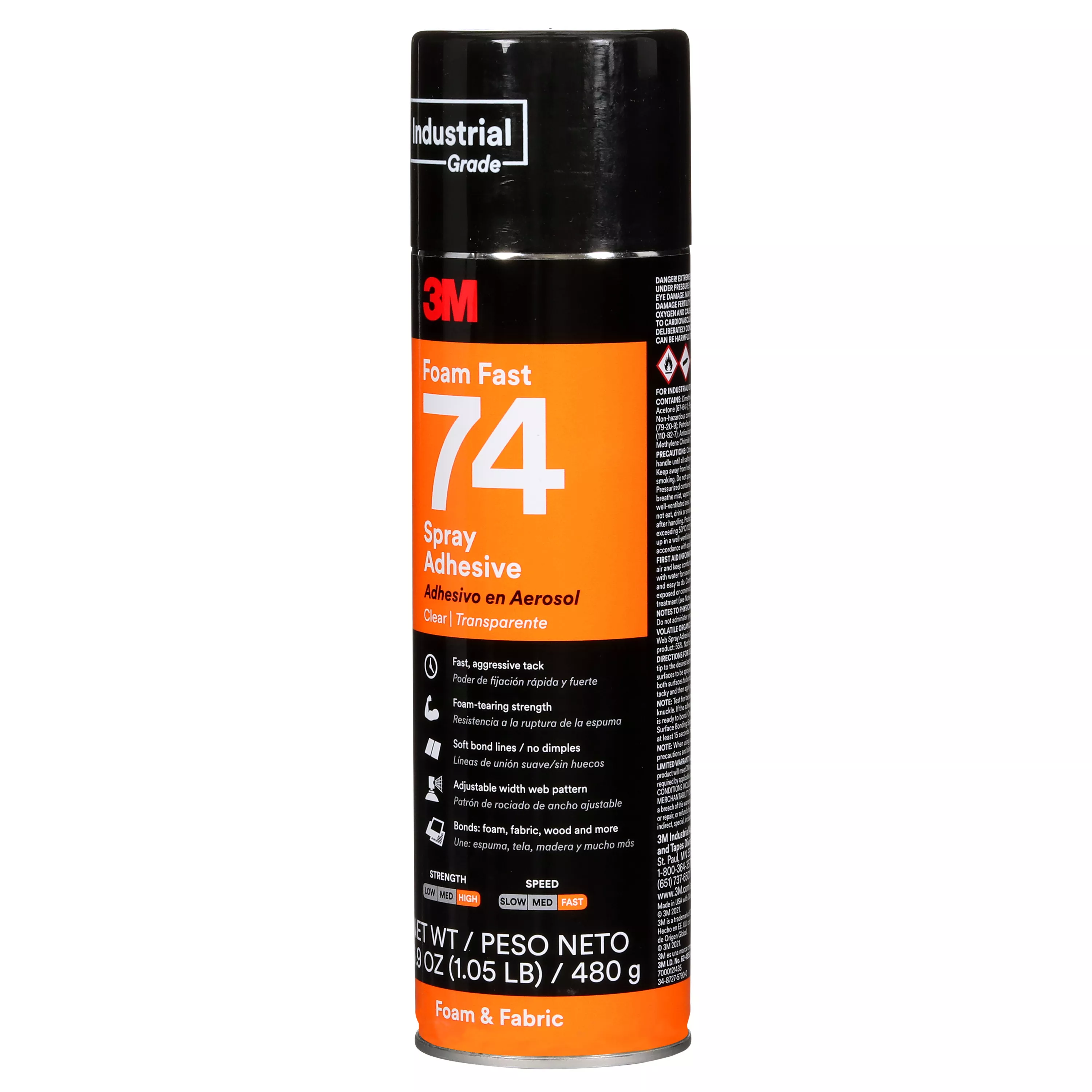 SKU 7000121435 | 3M™ Foam Fast Spray Adhesive 74