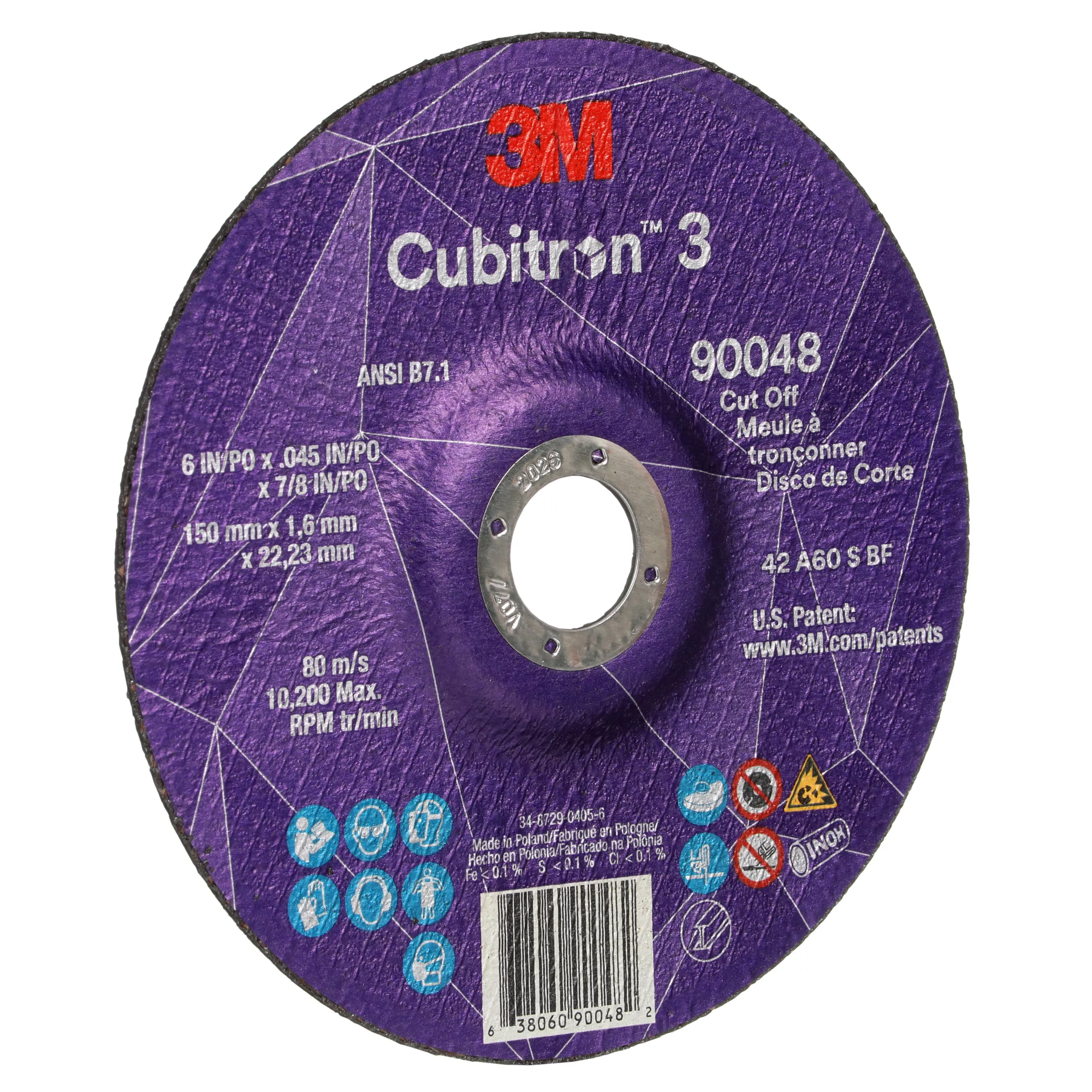 SKU 7100313201 | 3M™ Cubitron™ 3 Cut-Off Wheel