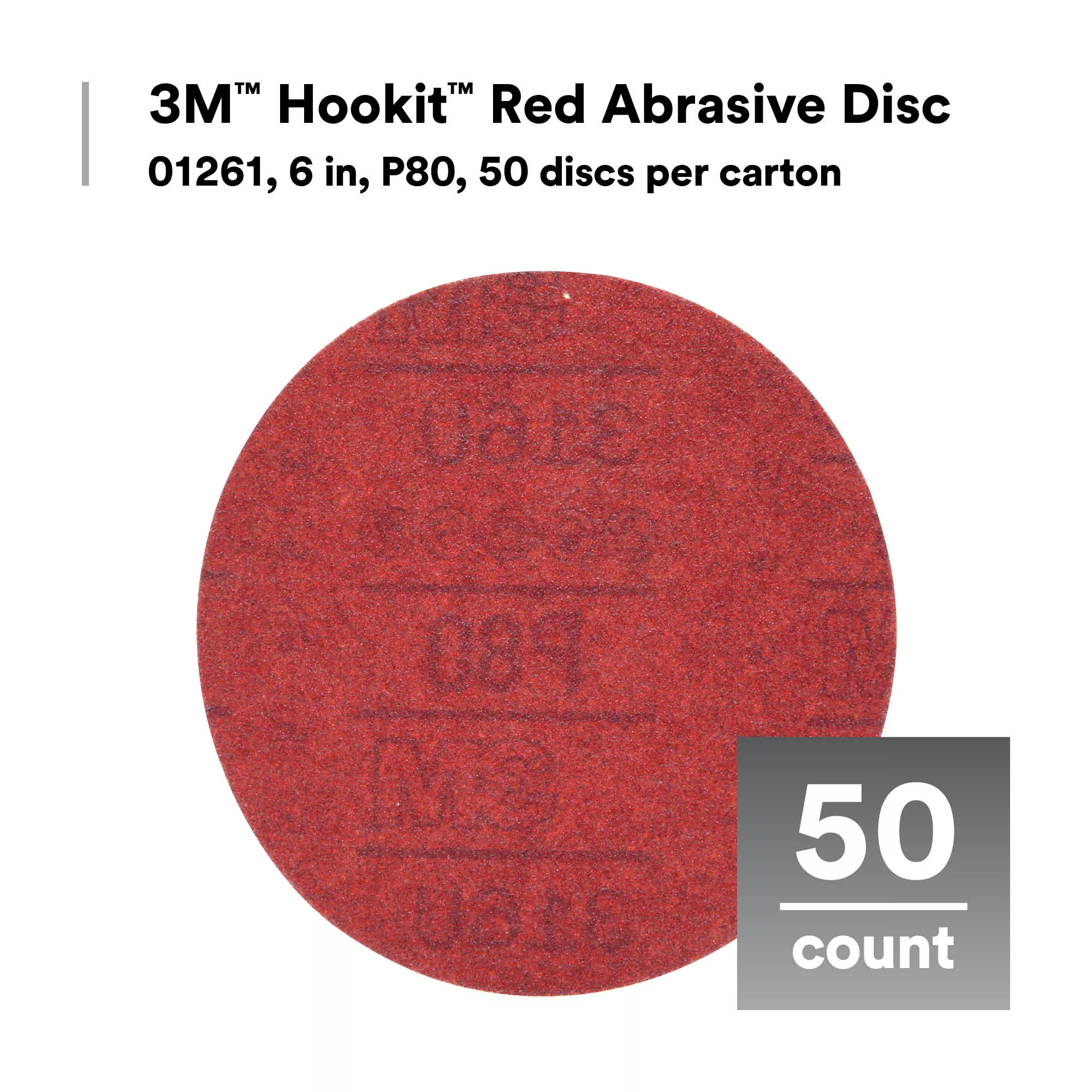 SKU 7000045464 | 3M™ Hookit™ Red Abrasive Disc