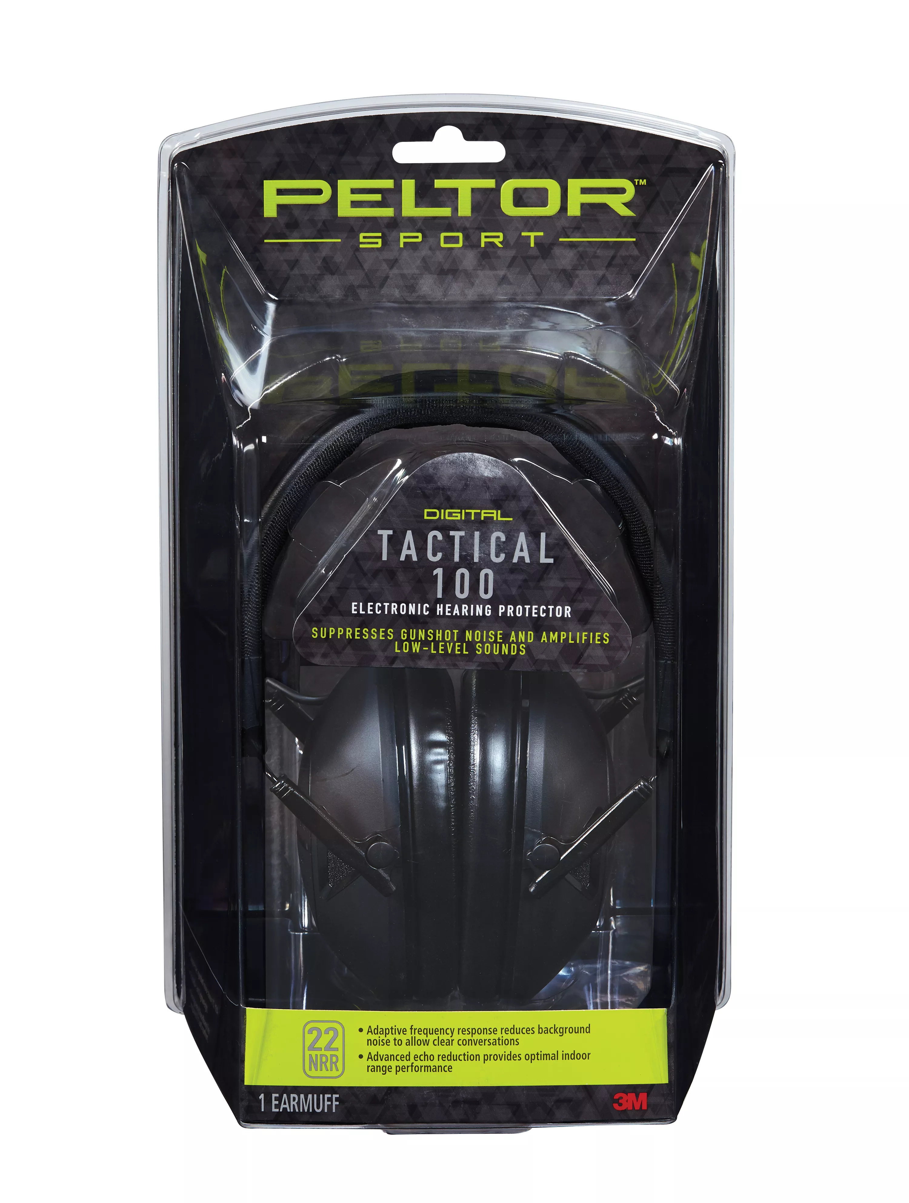 Peltor™ Sport Tactical 100 Electronic Hearing Protector, TAC100-OTH, 4/CV