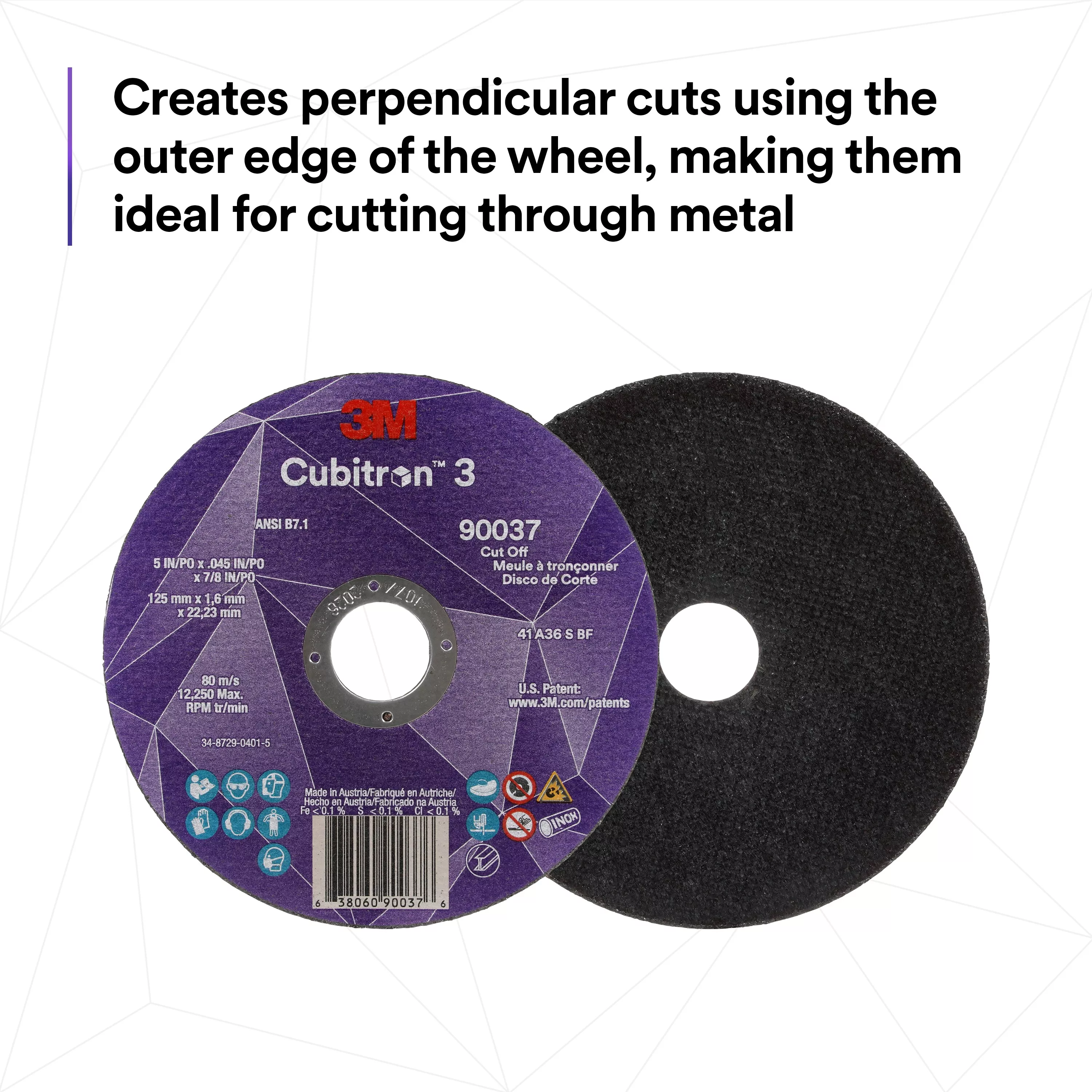 SKU 7100313200 | 3M™ Cubitron™ 3 Cut-Off Wheel