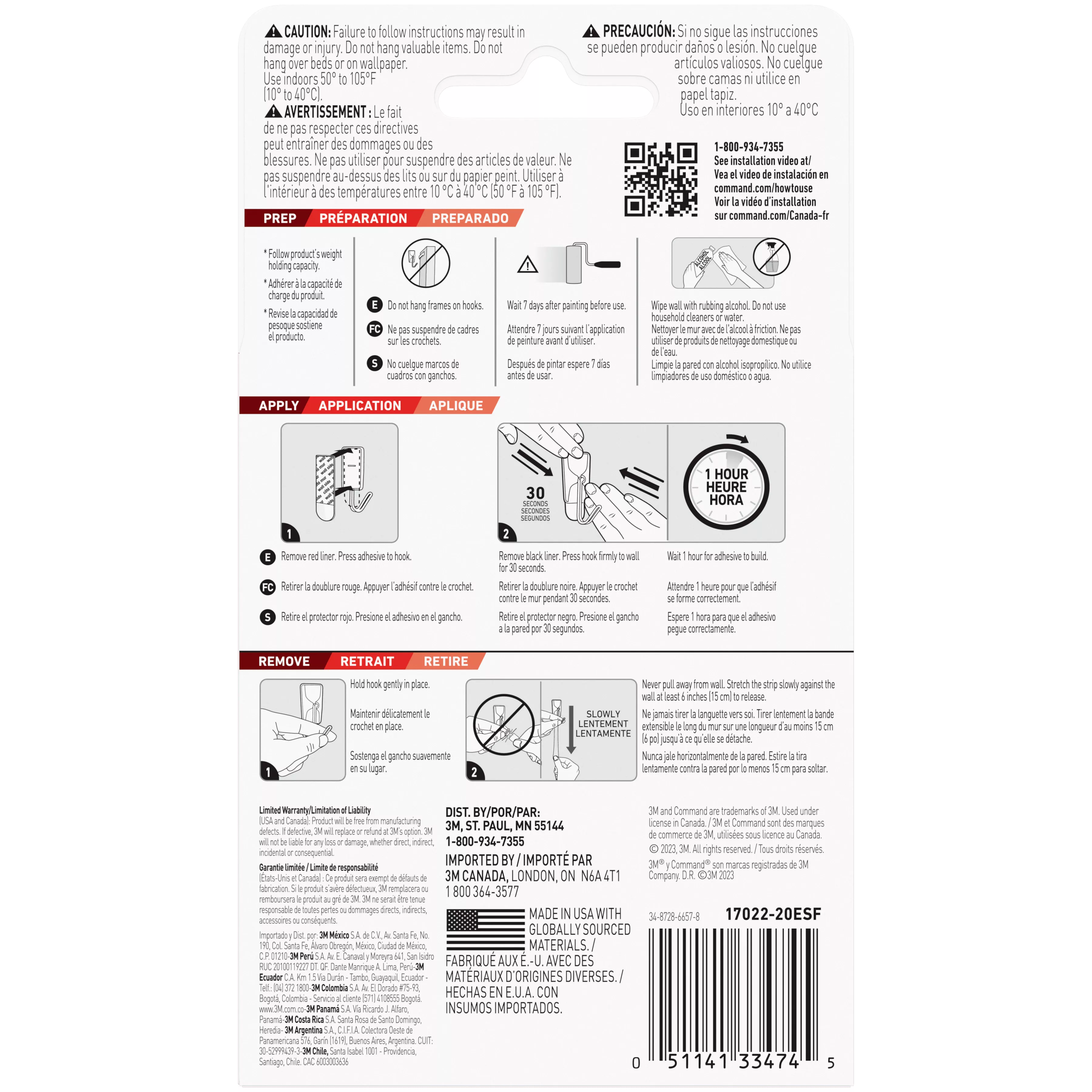 SKU 7100281739 | Command™ Small Foam Replacement Strips 17022-20ESF