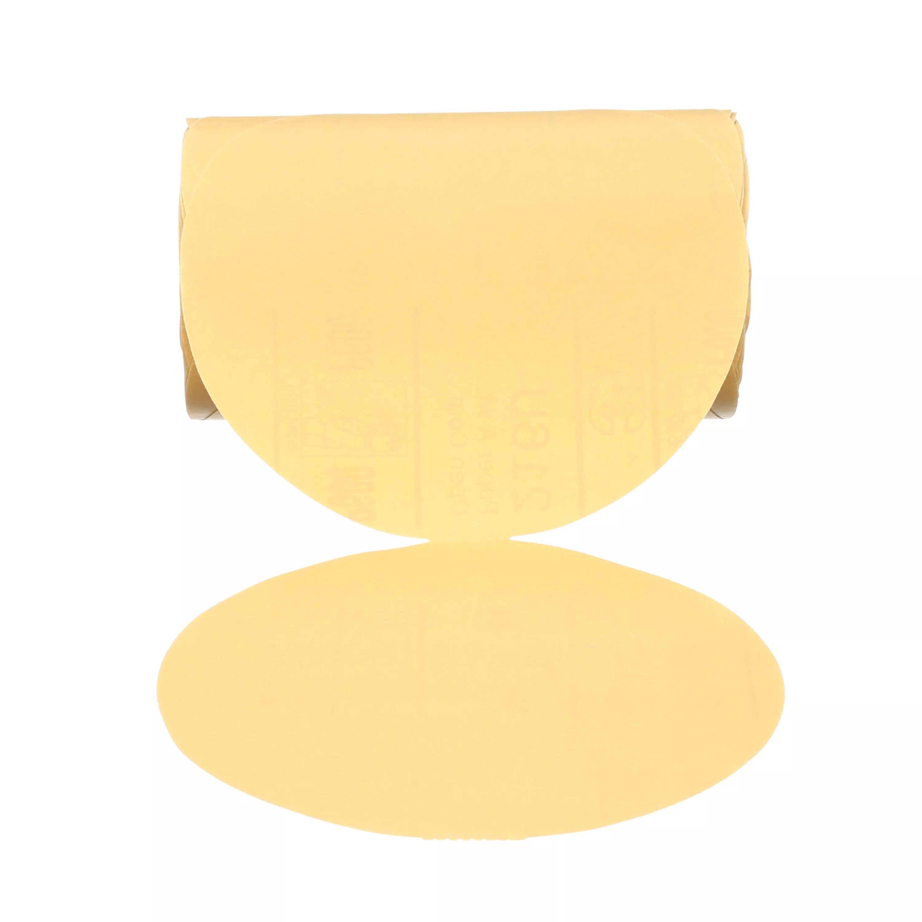 3M™ Stikit™ Gold Paper Disc Roll 216U, P400 A-weight, 8 in x NH, Die
800L, 125 Discs/Roll, 4 Rolls/Case