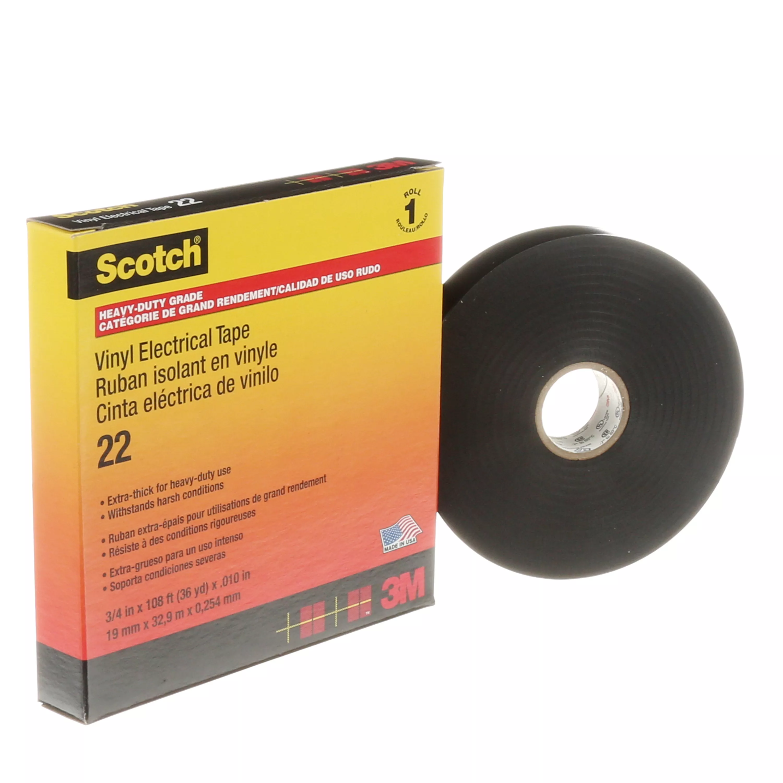 SKU 7000031344 | Scotch® Vinyl Electrical Tape 22