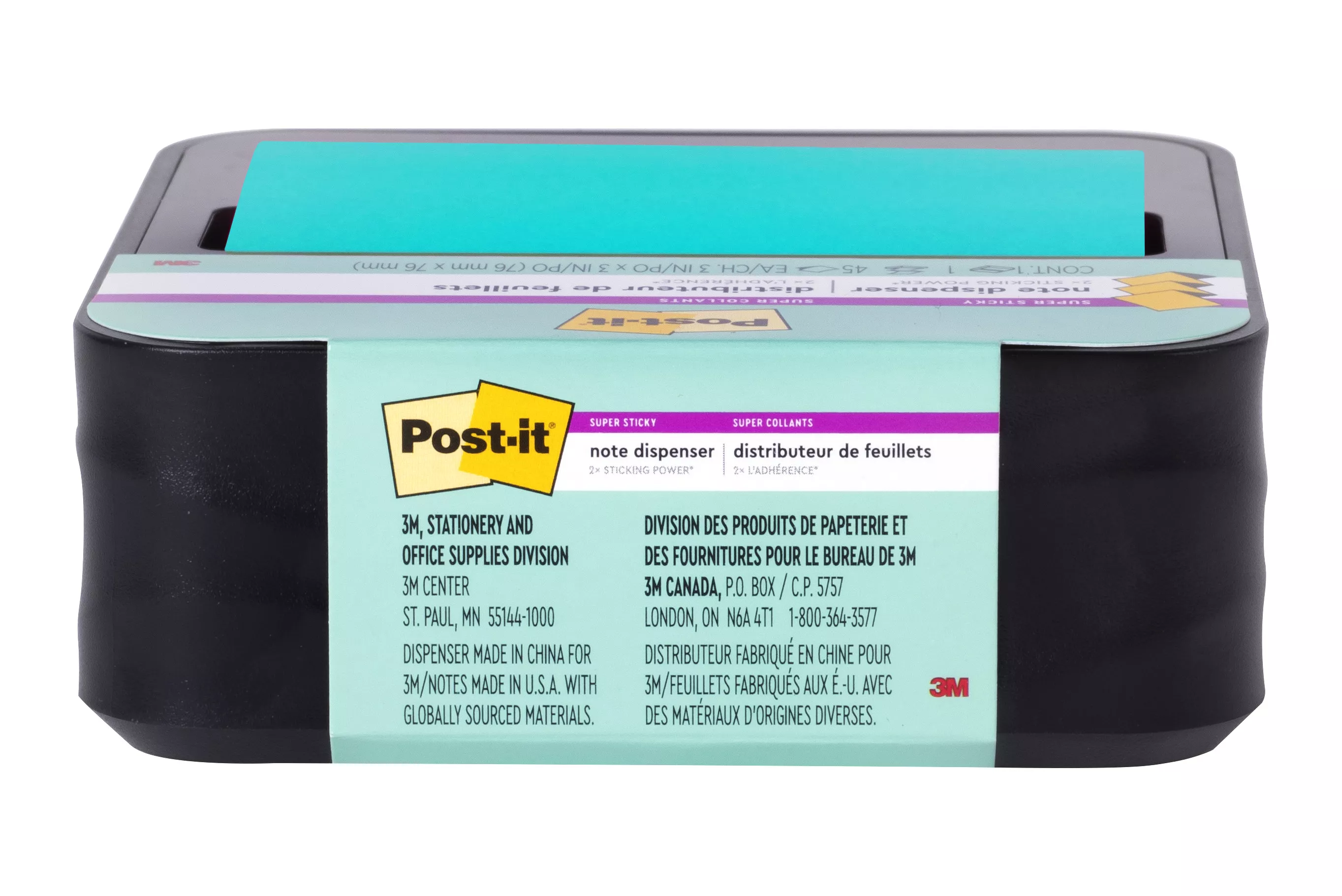 SKU 7100282778 | Post-it® Note Dispenser WAVE-330-BK