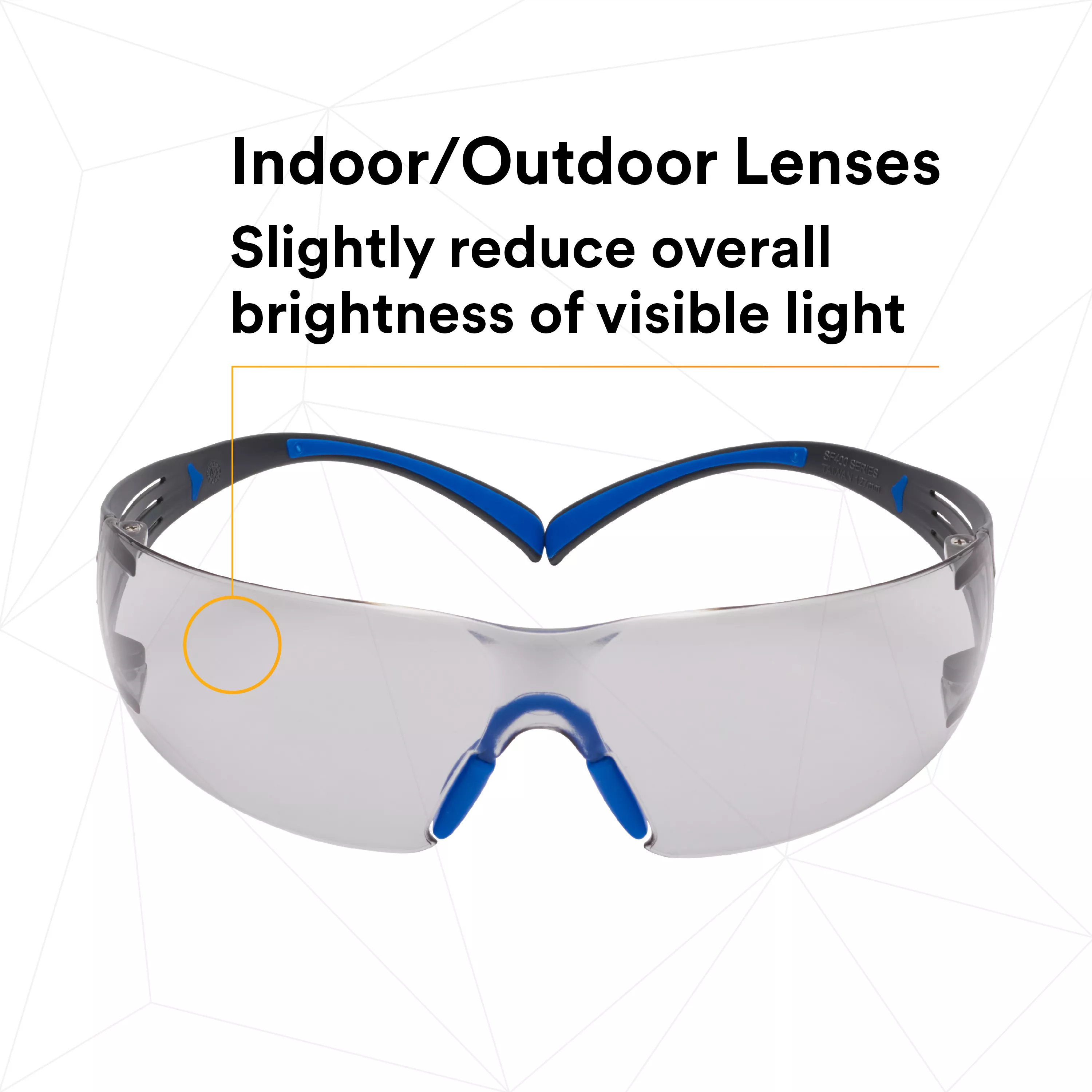 SKU 7100156103 | 3M™ SecureFit™ Safety Glasses SF407SGAF-BLU