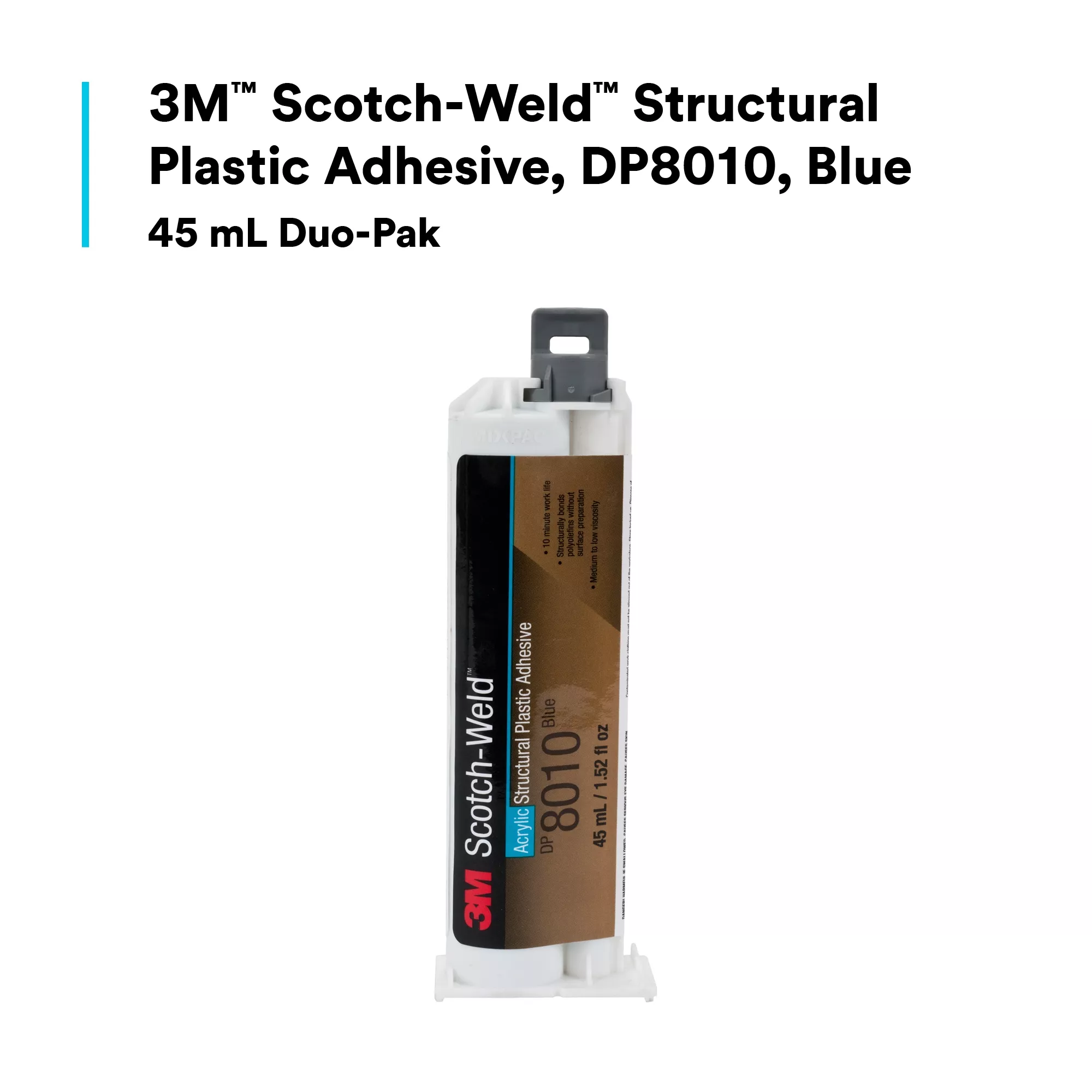 SKU 7100036717 | 3M™ Scotch-Weld™ Structural Plastic Adhesive DP8010