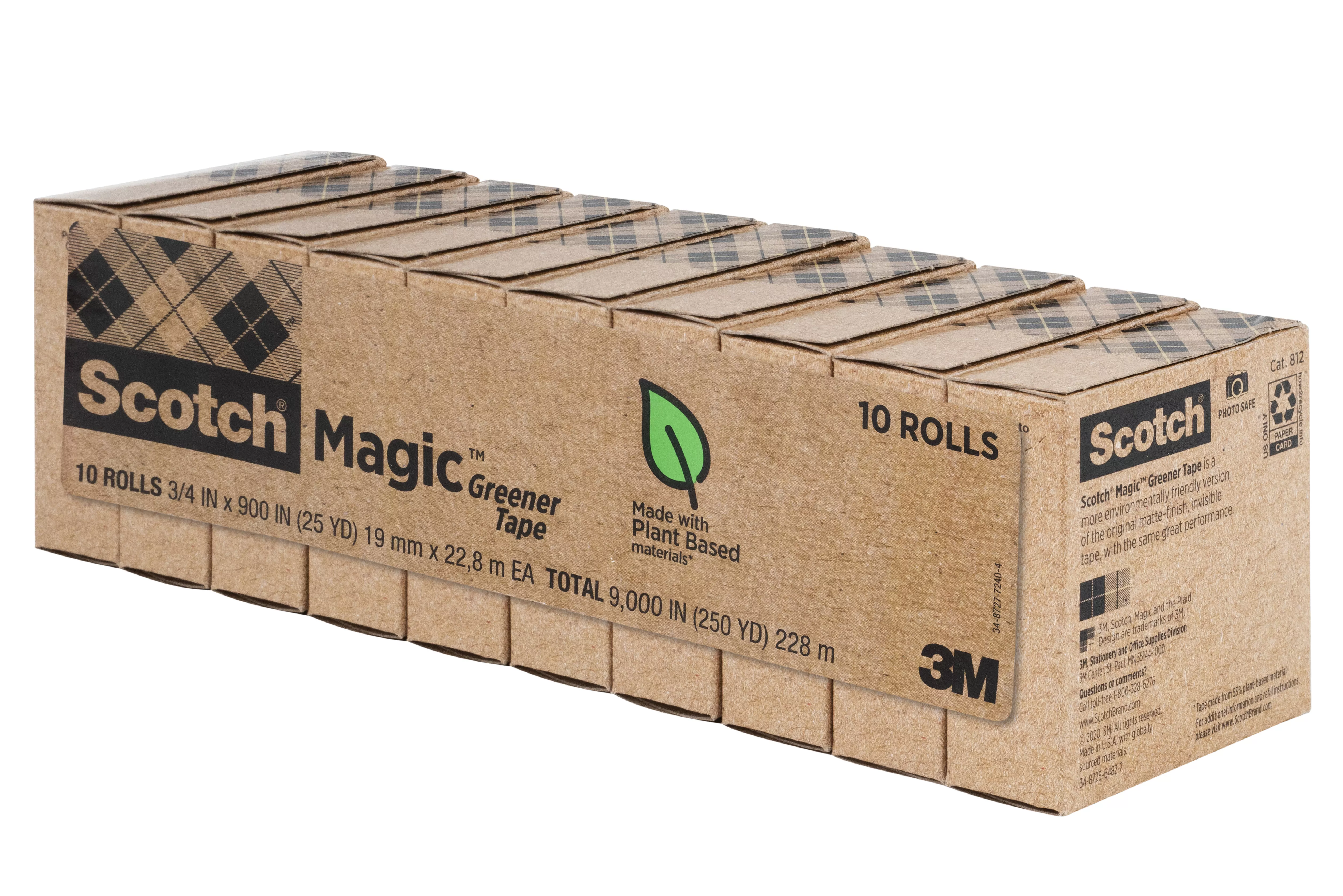 SKU 7010311182 | Scotch® Magic™ Greener Tape 812-10P