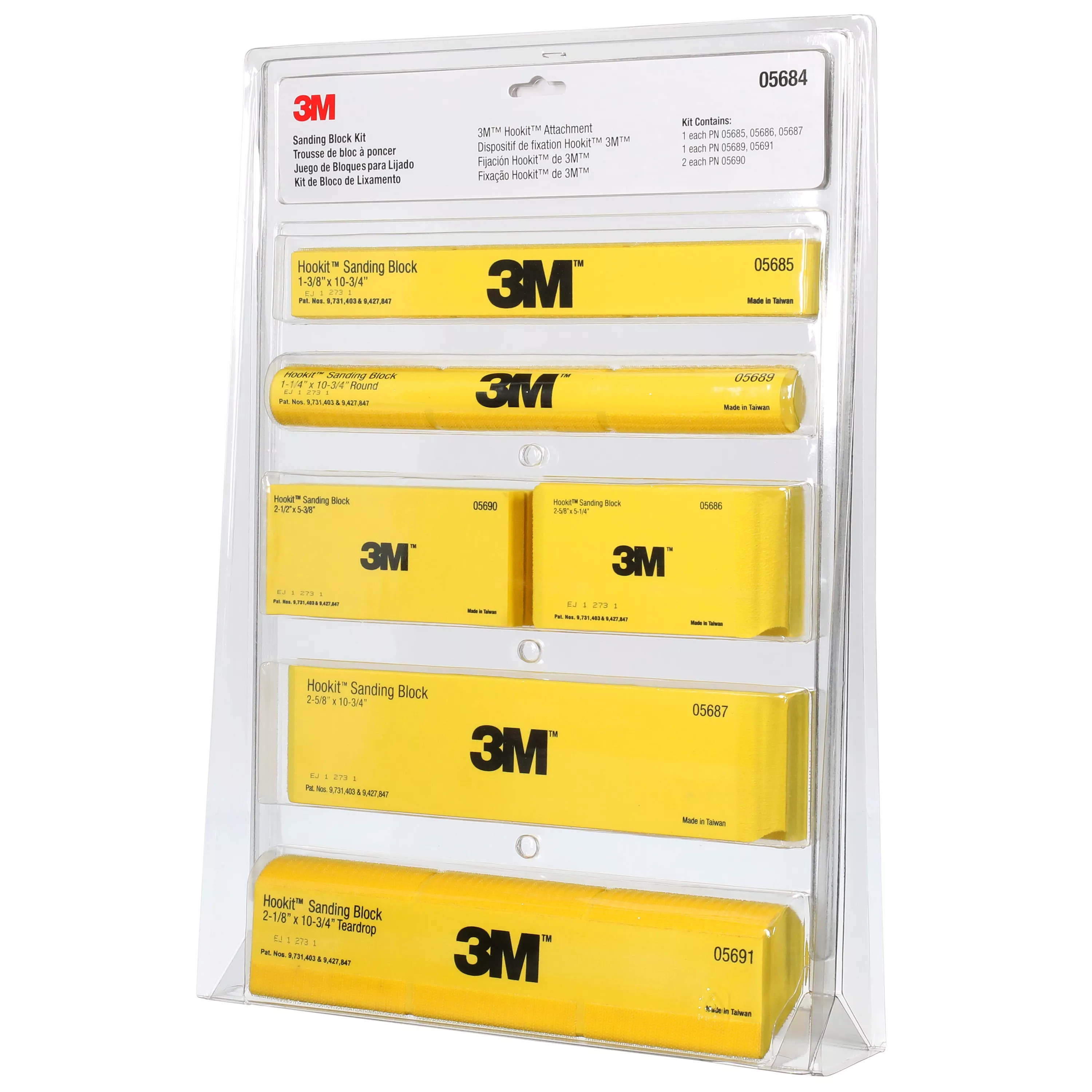 SKU 7000045510 | 3M™ Hookit™ Sanding Block Kit