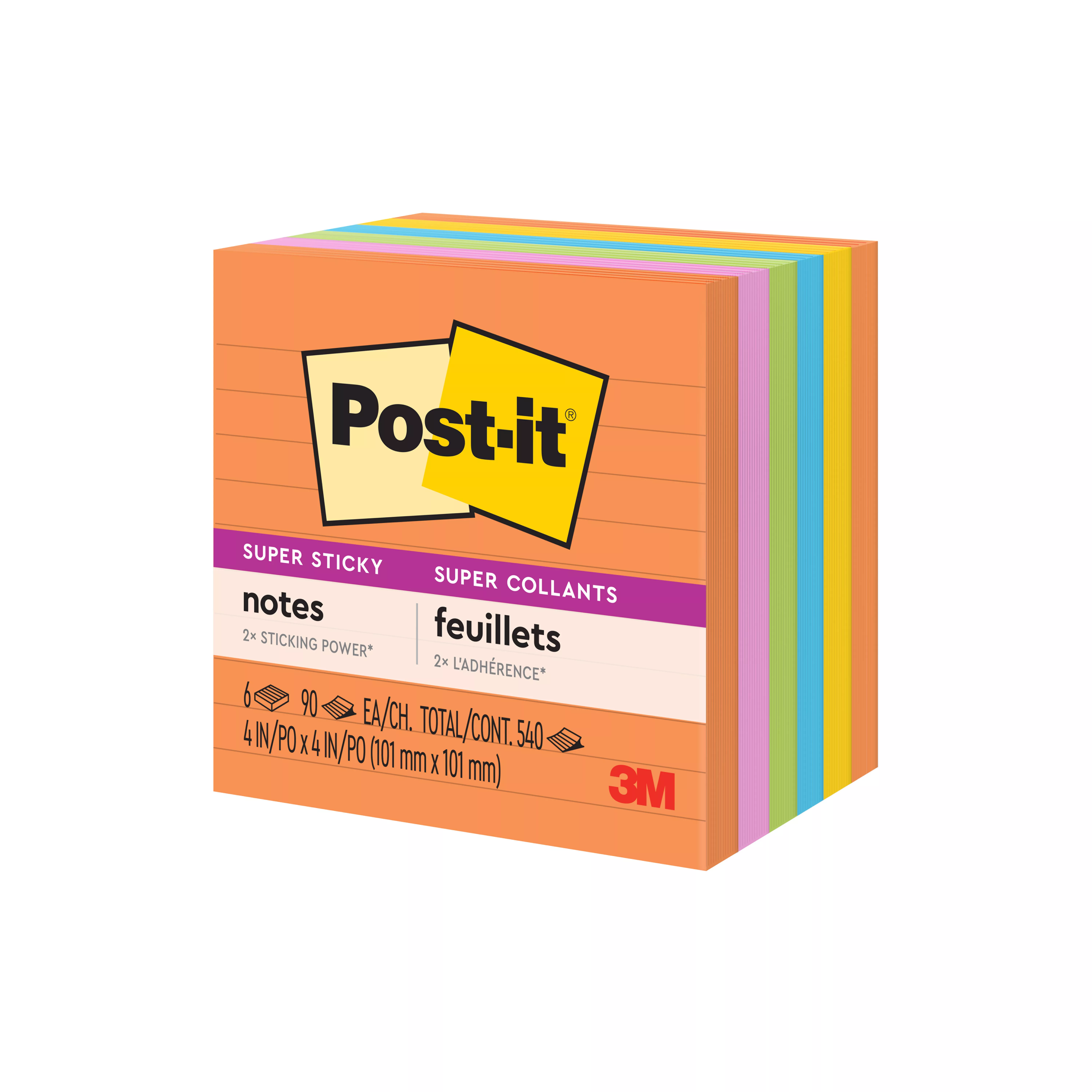 SKU 7010372294 | Post-it® Super Sticky Notes 675-6SSUC