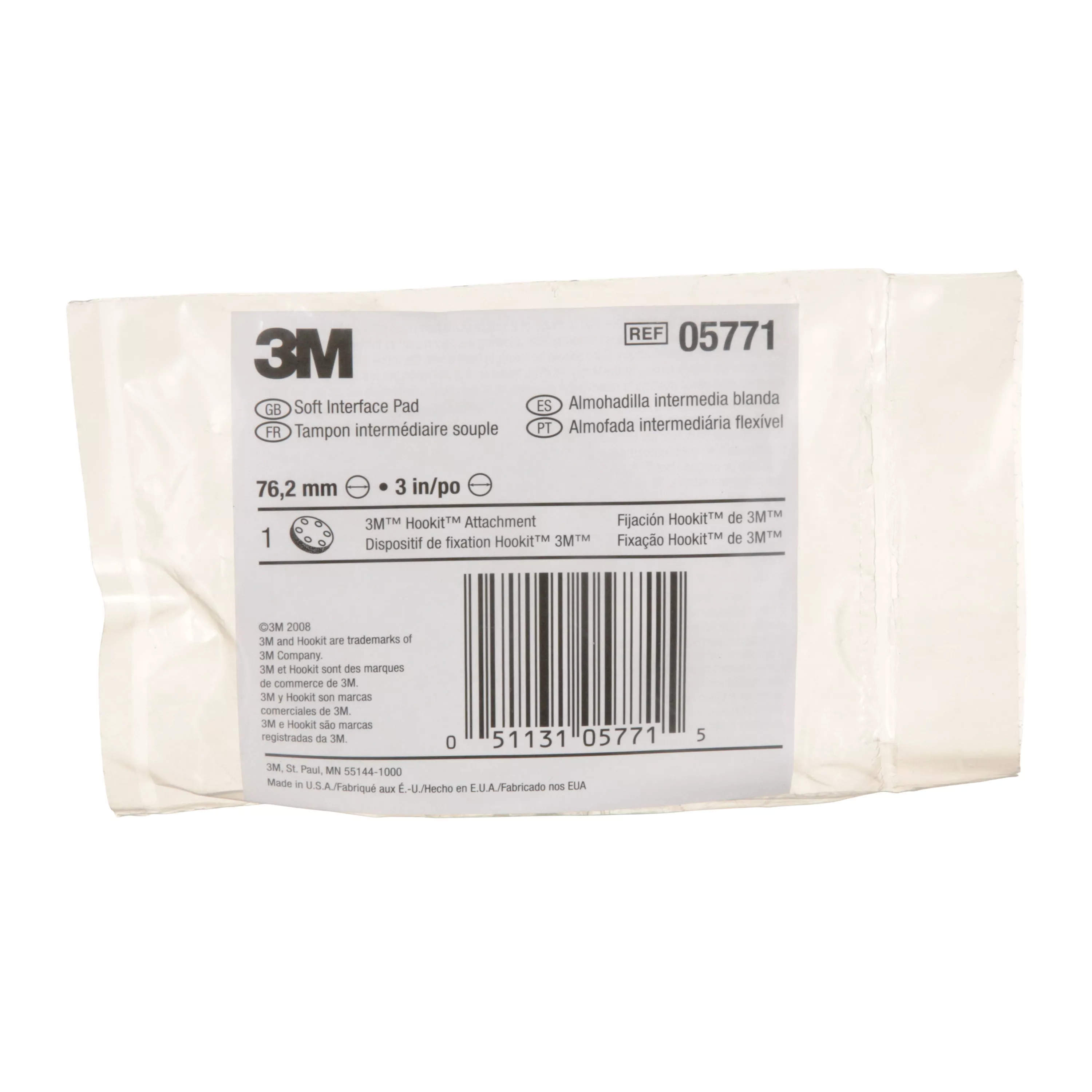 SKU 7000000490 | 3M™ Hookit™ Soft Interface Pad 05771