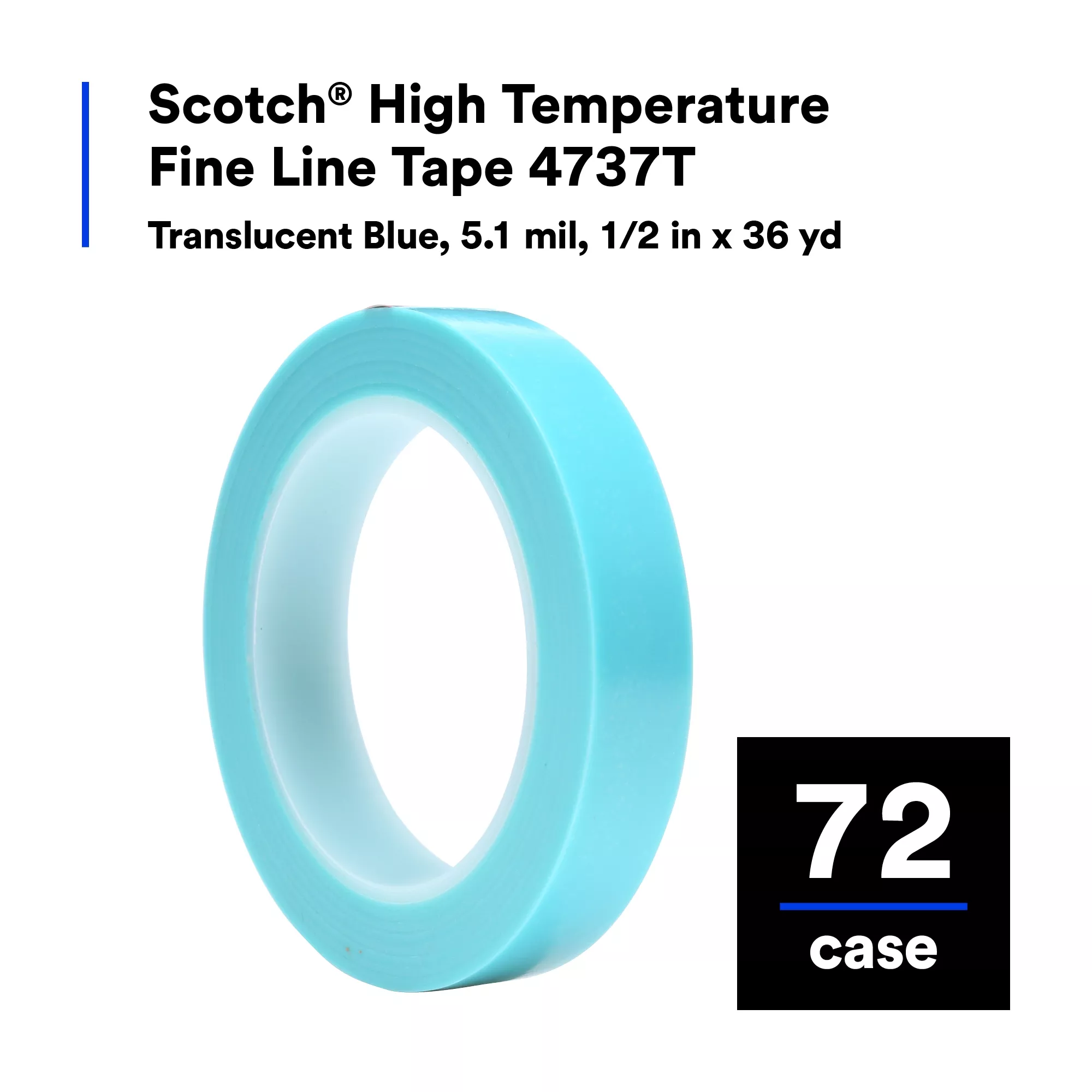 SKU 7000048629 | Scotch® High Temperature Fine Line Tape 4737T