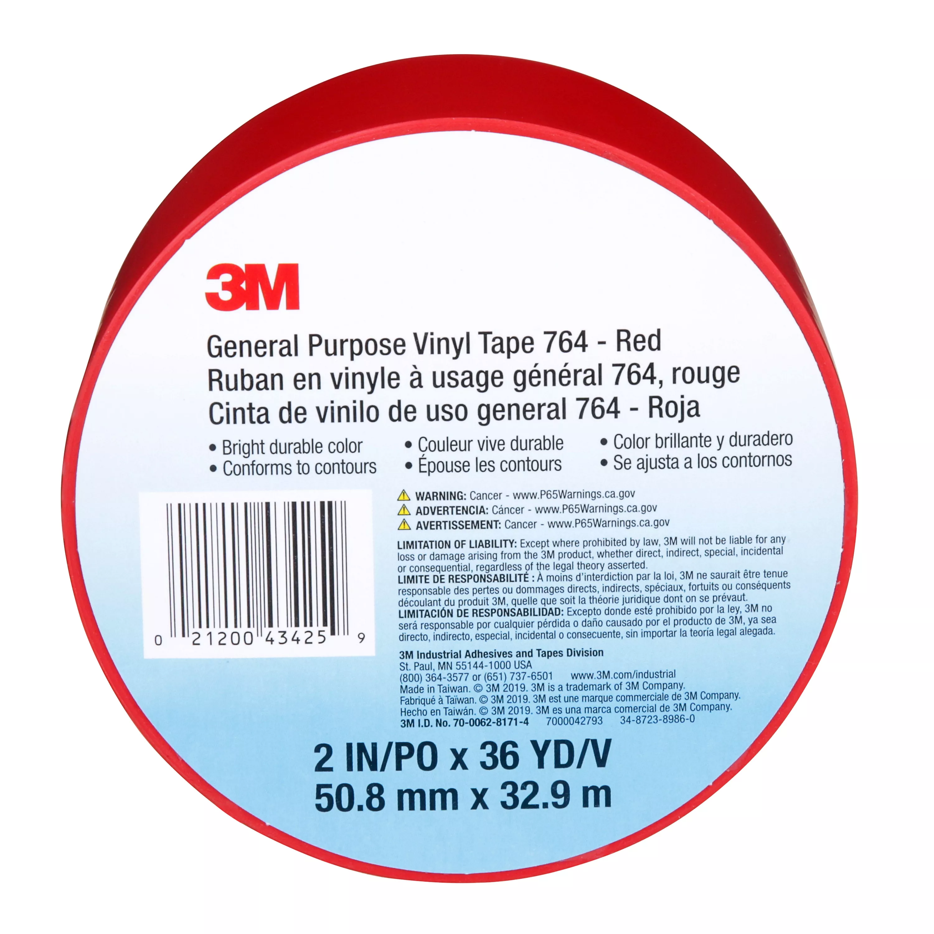 SKU 7000042793 | 3M™ General Purpose Vinyl Tape 764