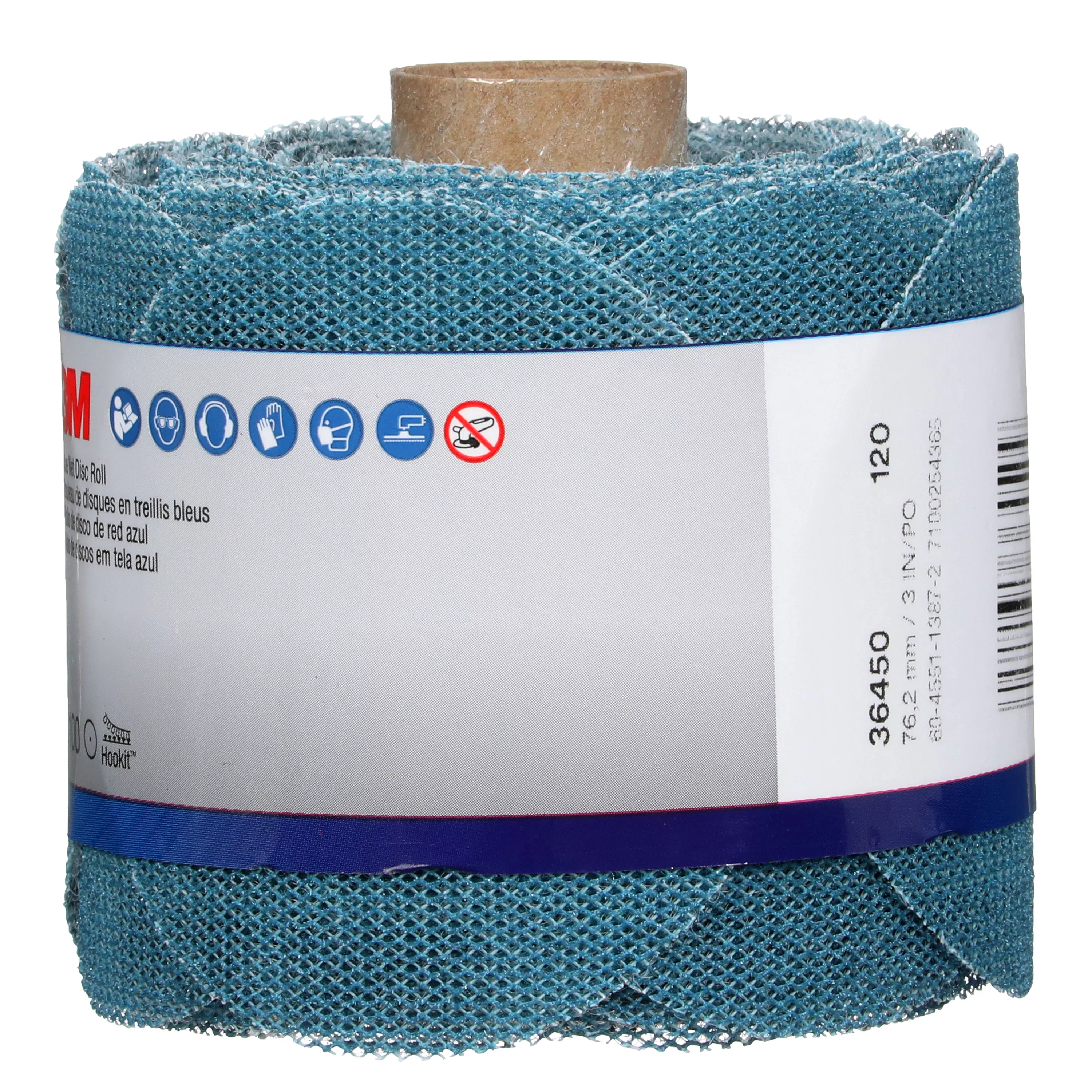 SKU 7100254365 | 3M™ Blue Net Disc Roll 36450