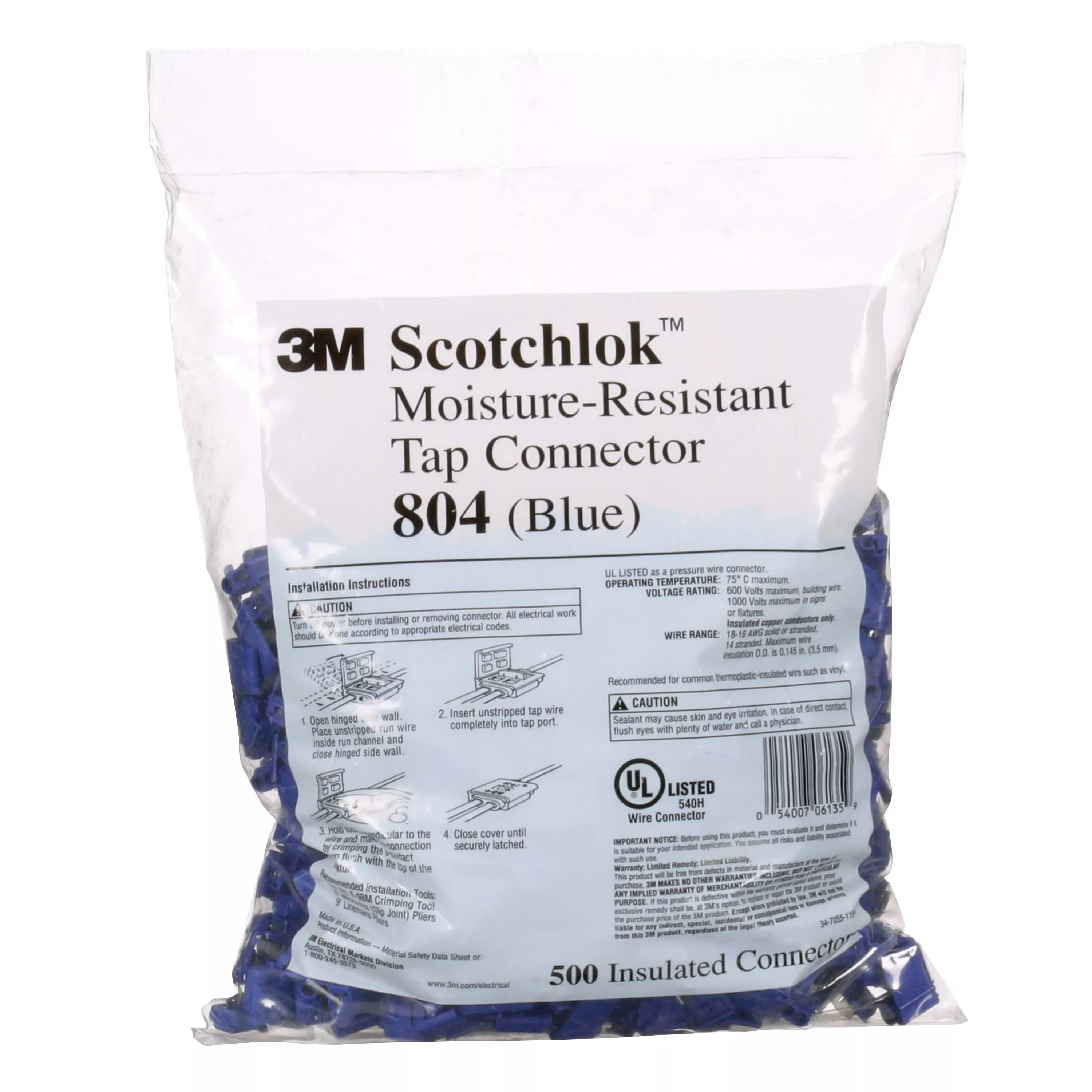 UPC 00054007061359 | 3M™ Scotchlok™ Electrical IDC 804-BULK