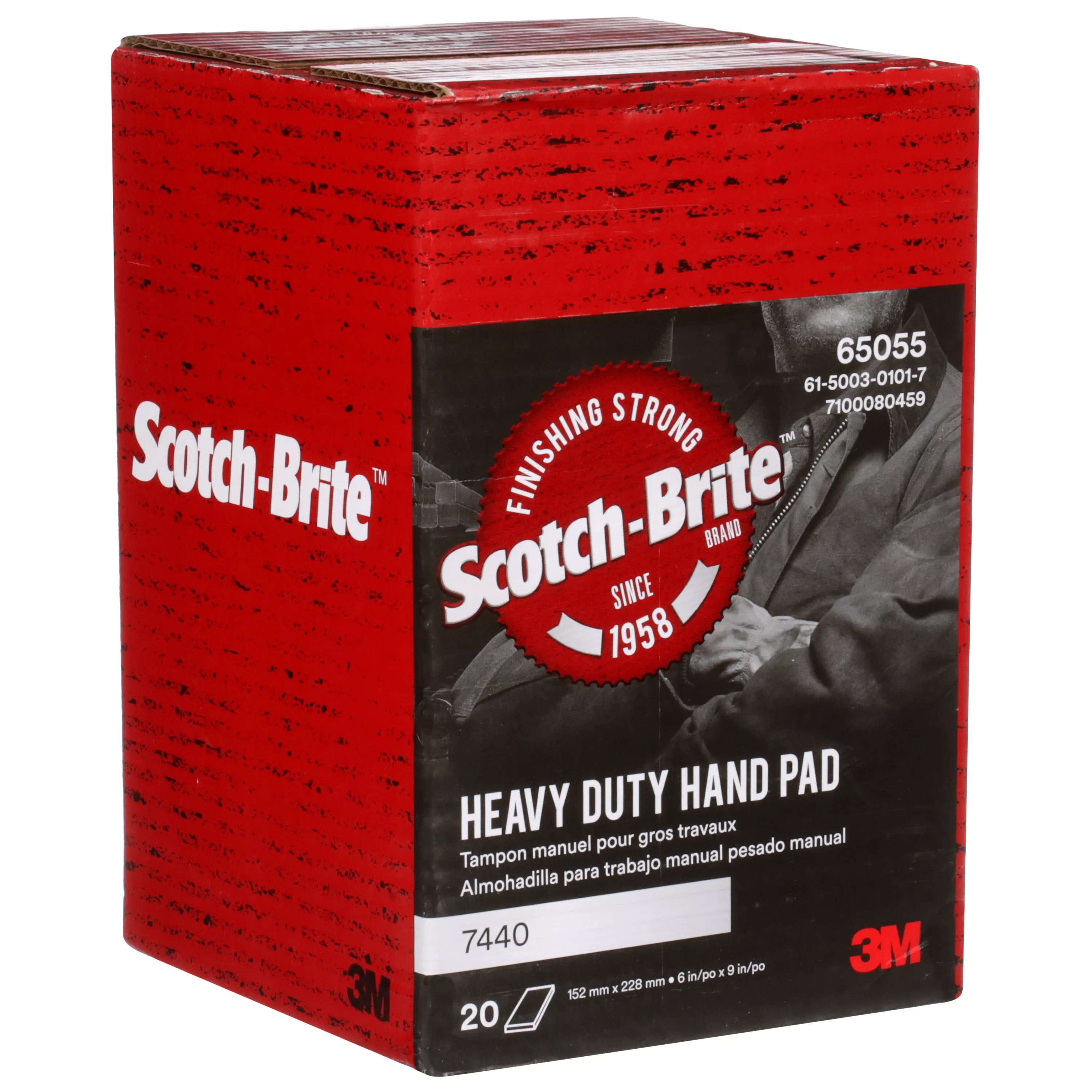 SKU 7100080459 | Scotch-Brite™ Heavy Duty Hand Pad 7440