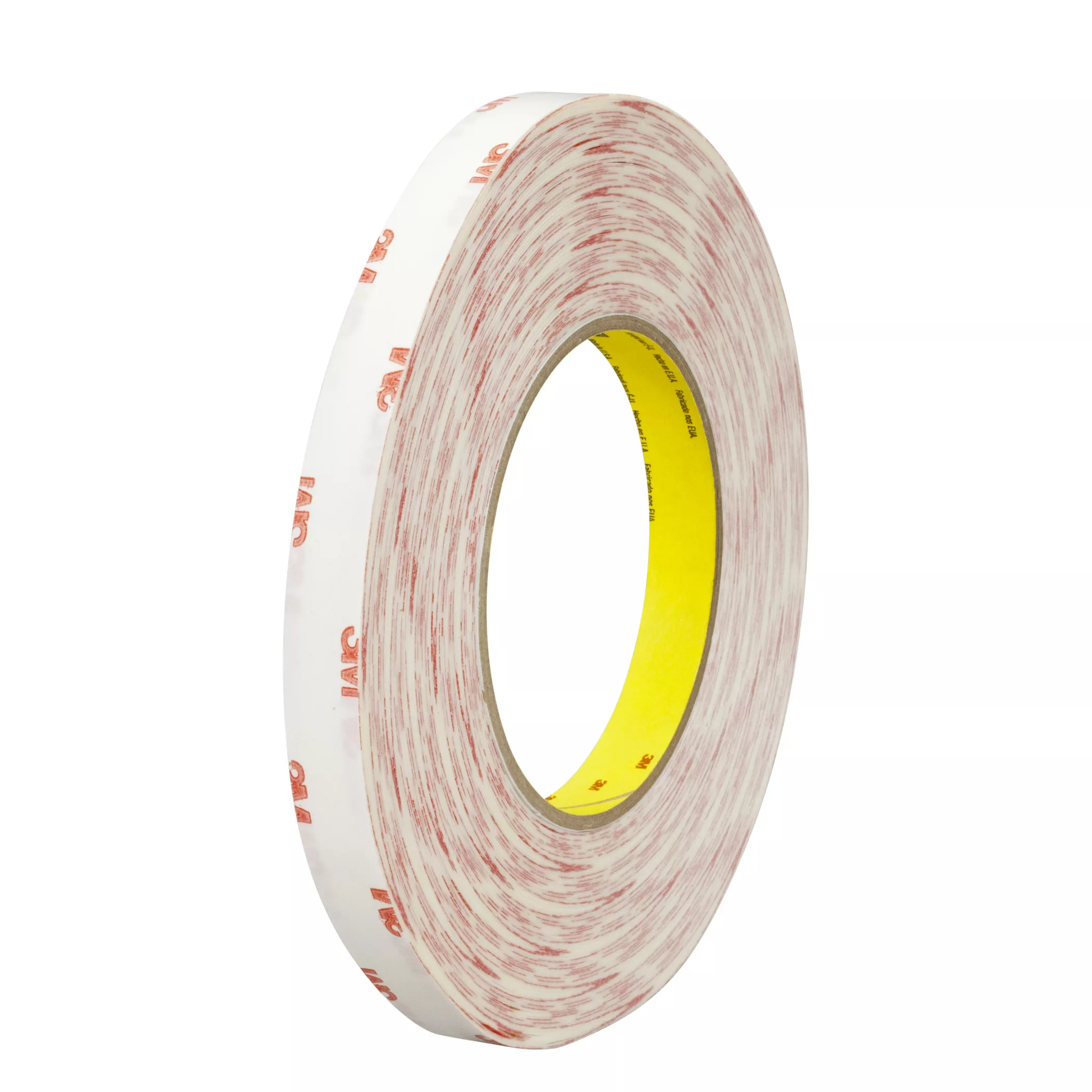 3M™ Double Coated Tissue Tape 9456, Clear, 1 in x 72 yd, 4 mil, 36 Roll/Case