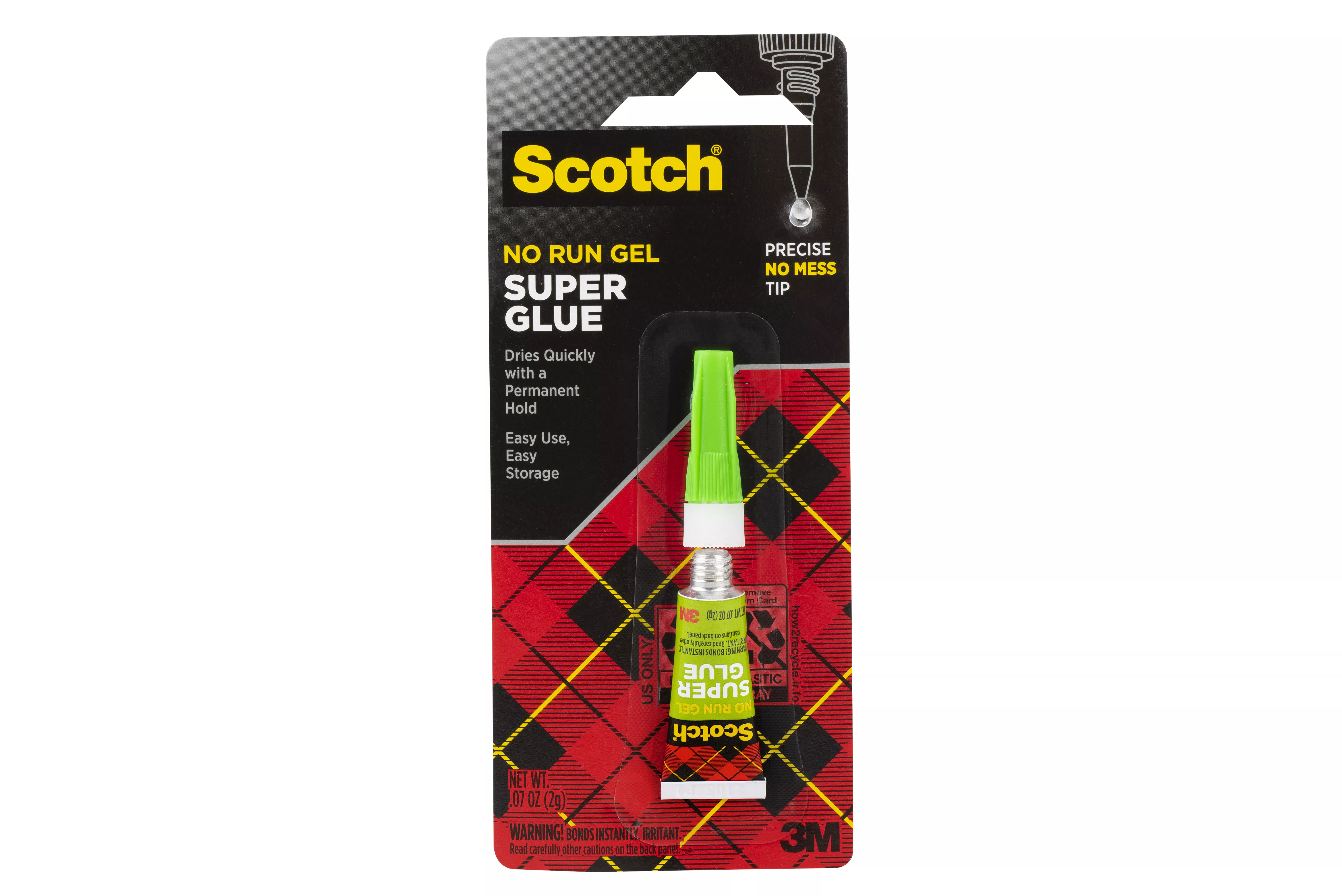 Scotch® Super Glue Gel AD113, .07 oz, 1-Pack