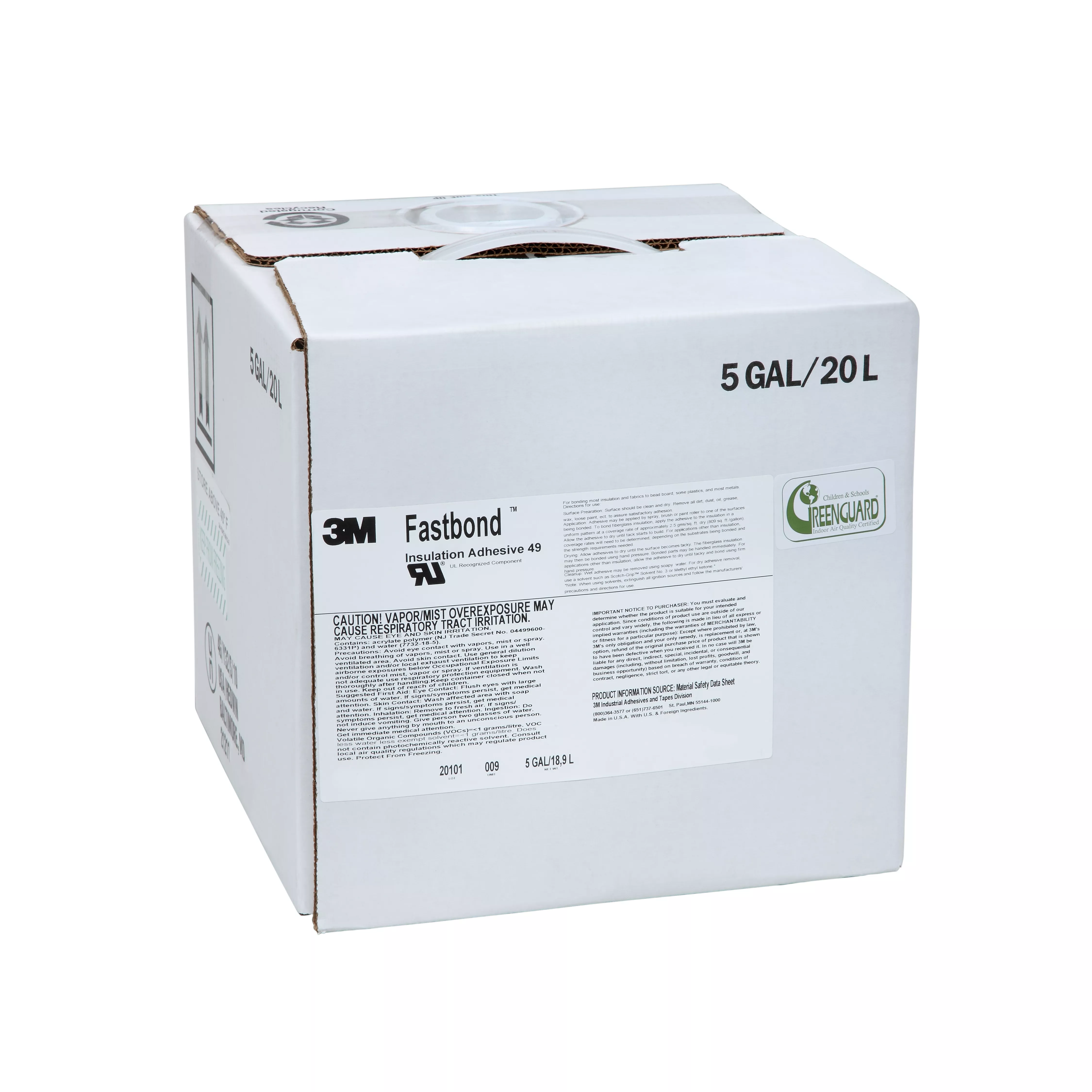 3M™ Fastbond™ Insulation Adhesive 49, Clear, 5 Gallon, Drum