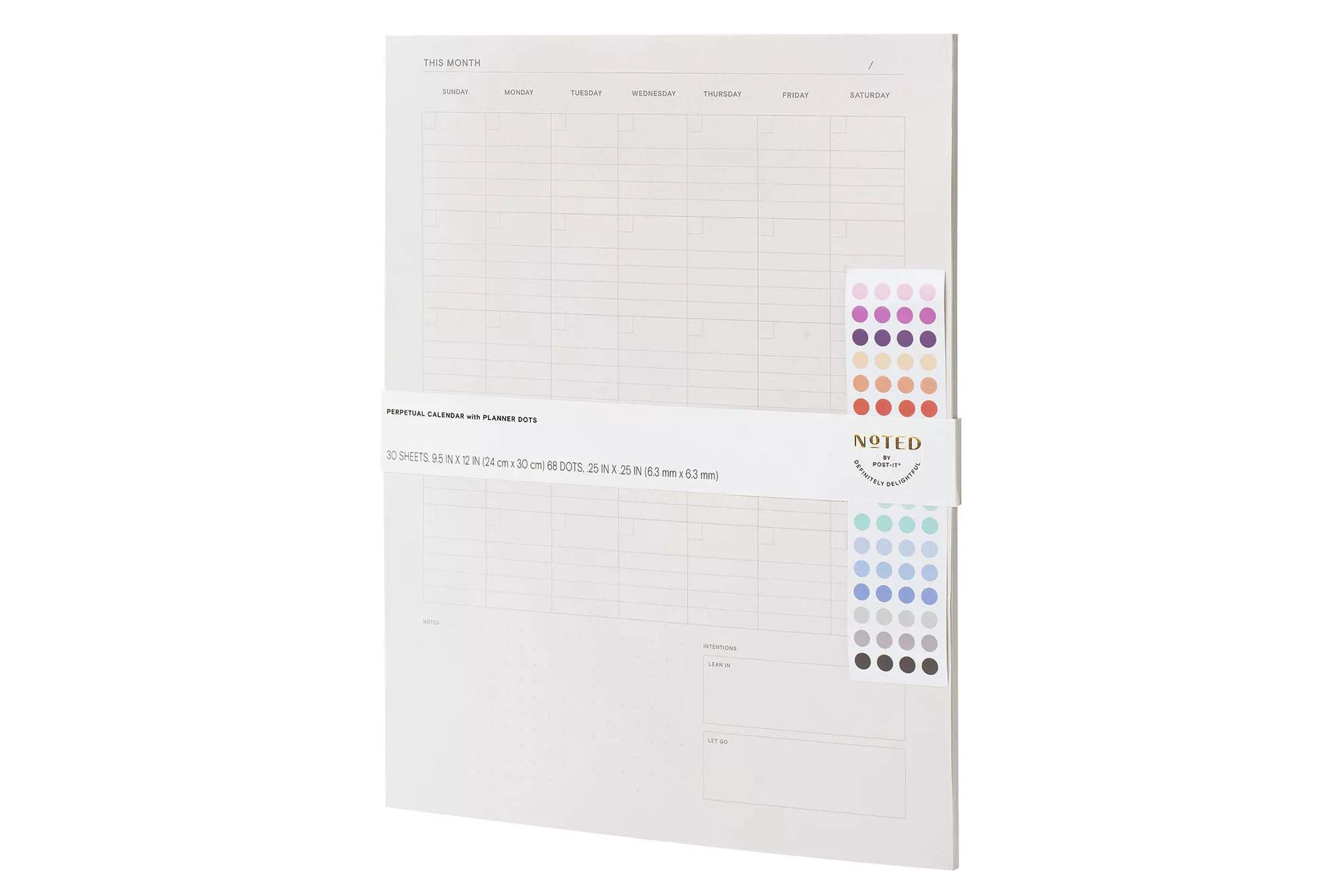 Product Number NTD-CALDOT-GY | Post-it® Planner Dots NTD-CALDOT-GY