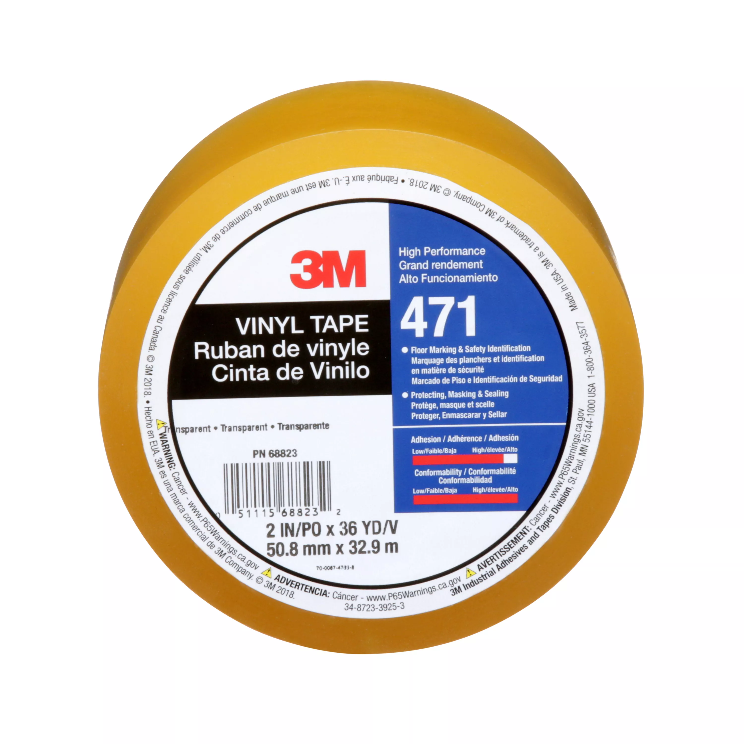 SKU 7100044331 | 3M™ Vinyl Tape 471