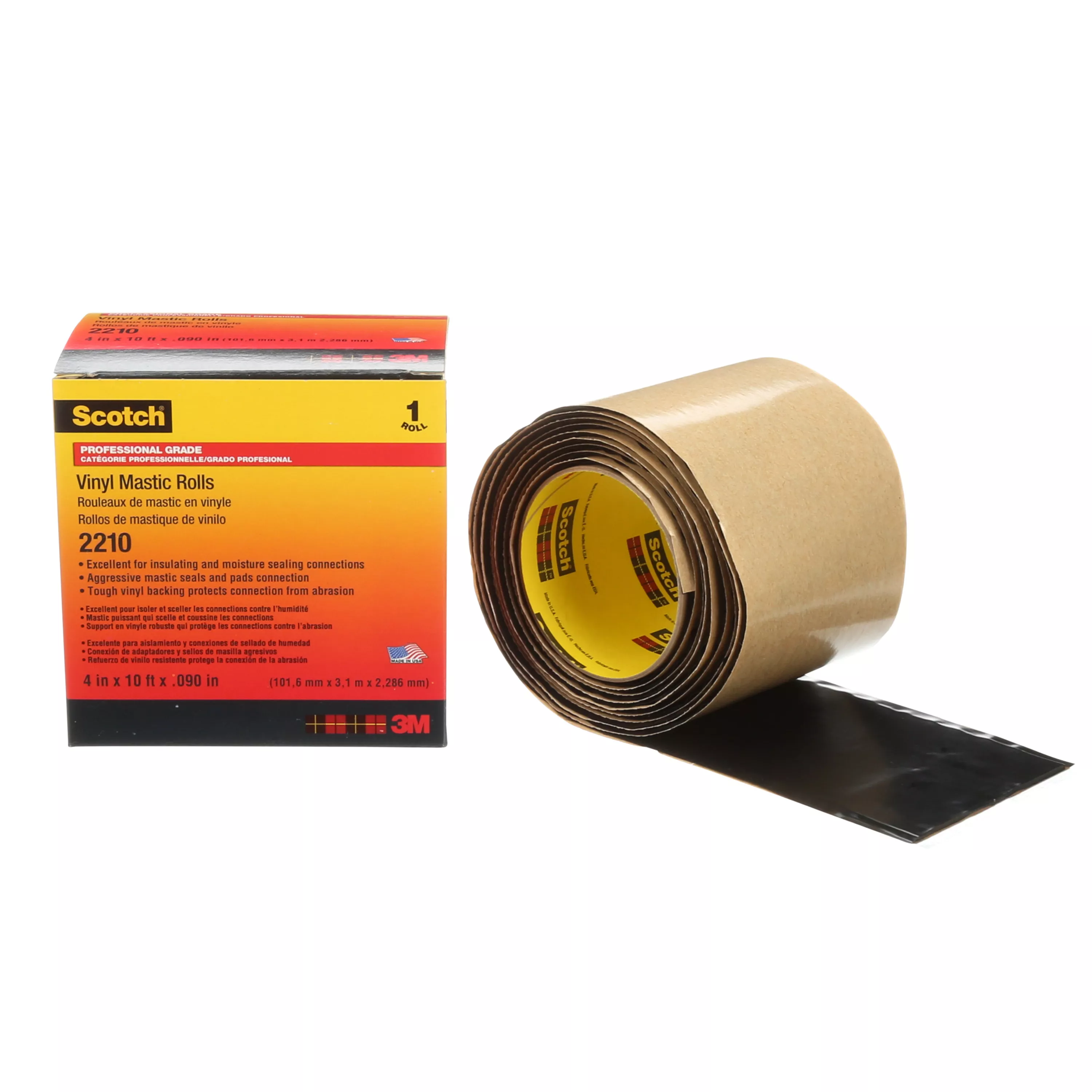 SKU 7000026559 | Scotch® Vinyl Mastic Roll 2210