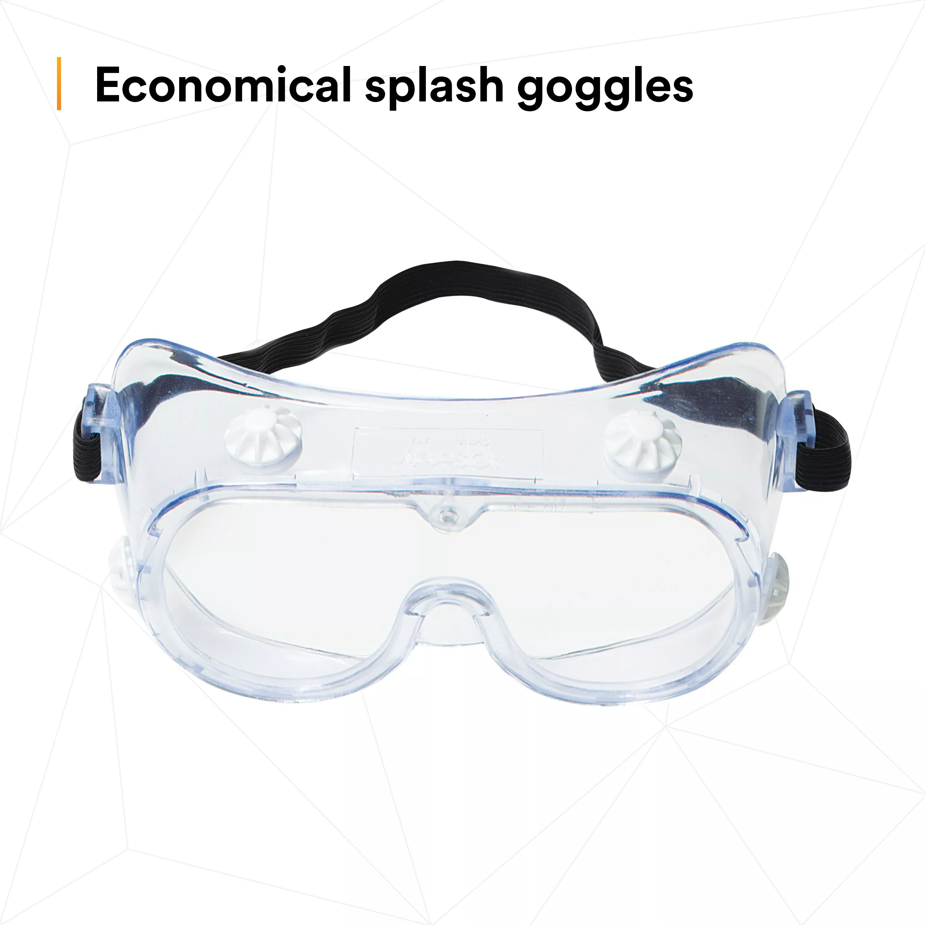 Product Number 40661-00000-10 | 3M™ 334 Splash Safety Goggles Anti-Fog 40661-00000-10