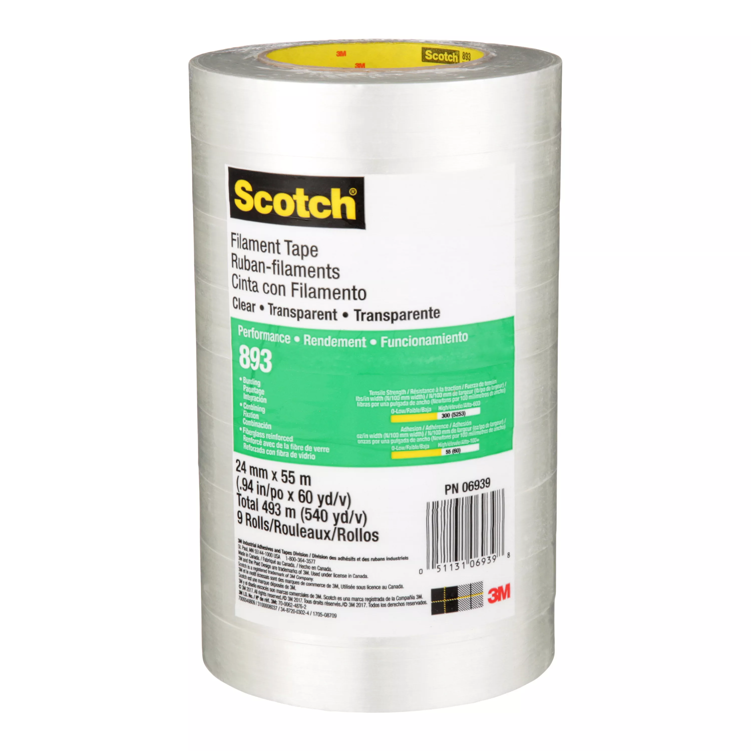 SKU 7000048809 | Scotch® Filament Tape 893