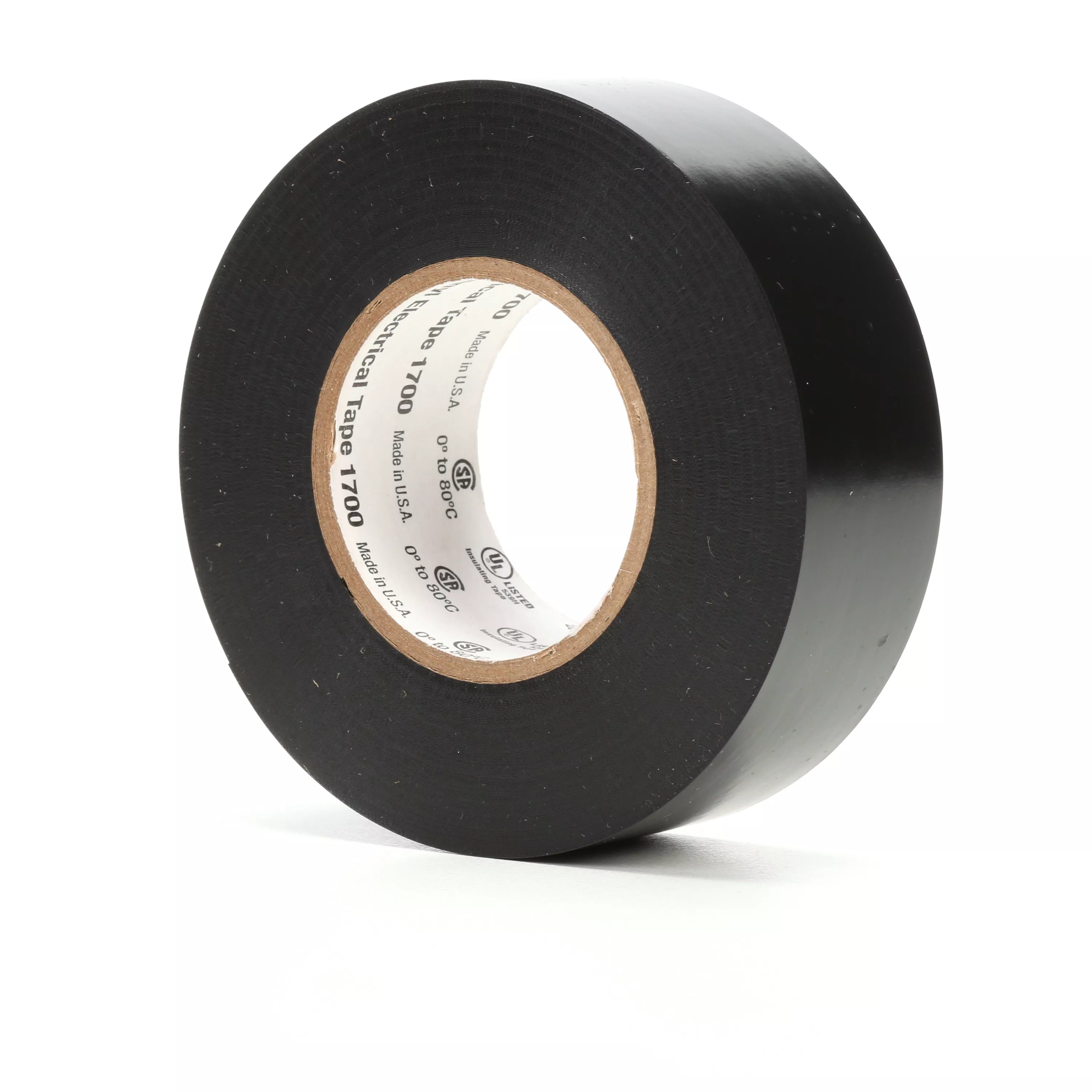 3M™ Temflex™ Vinyl Electrical Tape 1700, 1 in x 66 ft, Black, 99 rolls/Case