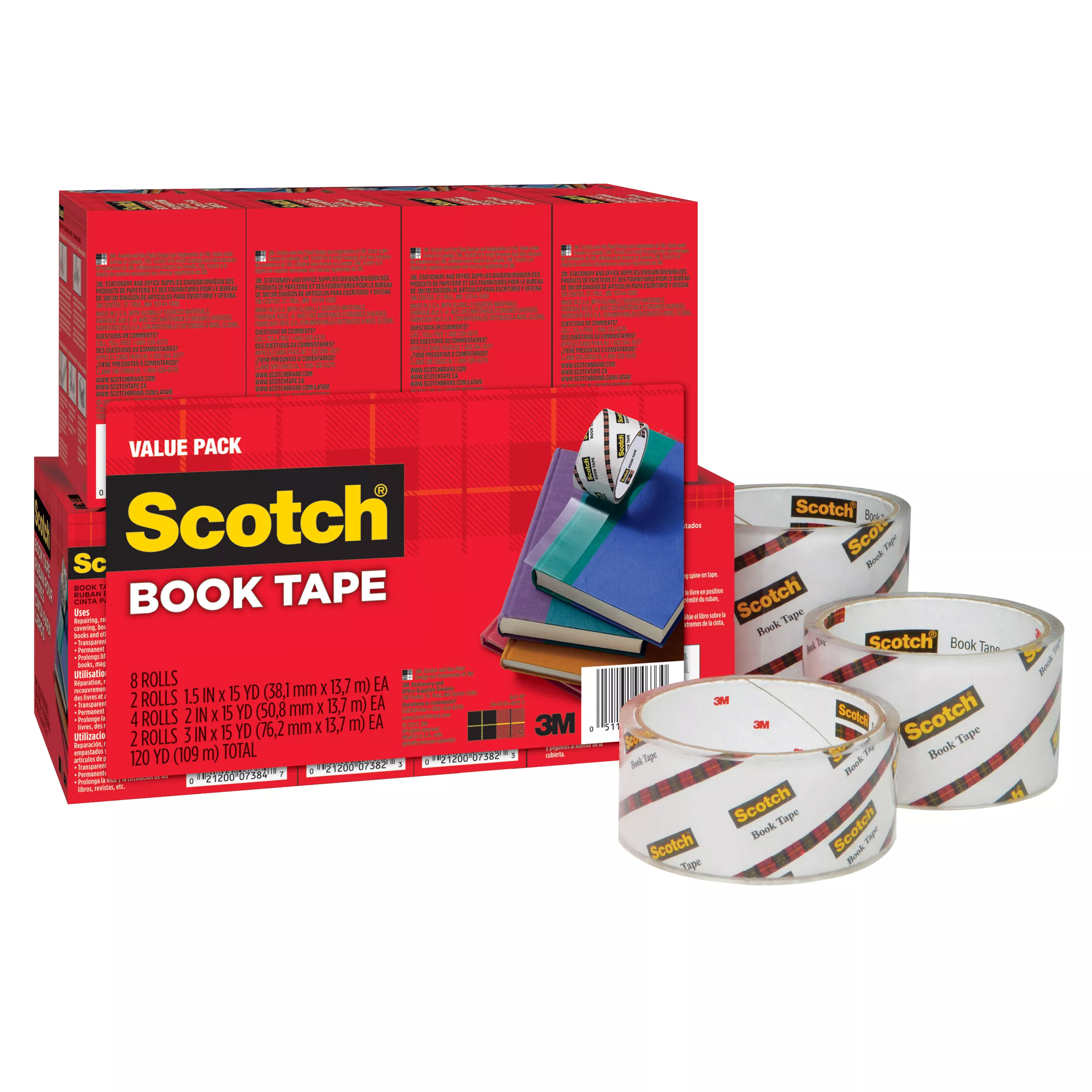 SKU 7100141492 | Scotch® Book Tape Value Pack