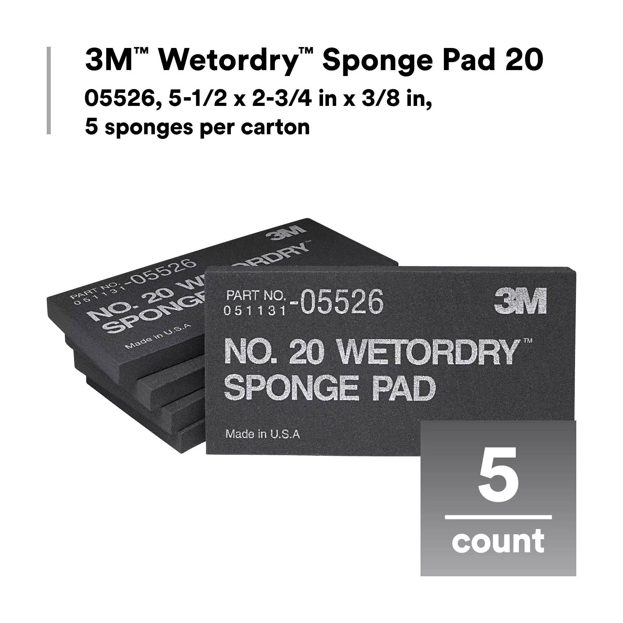 UPC 00051131055261 | 3M™ Wetordry™ Sponge Pad 20