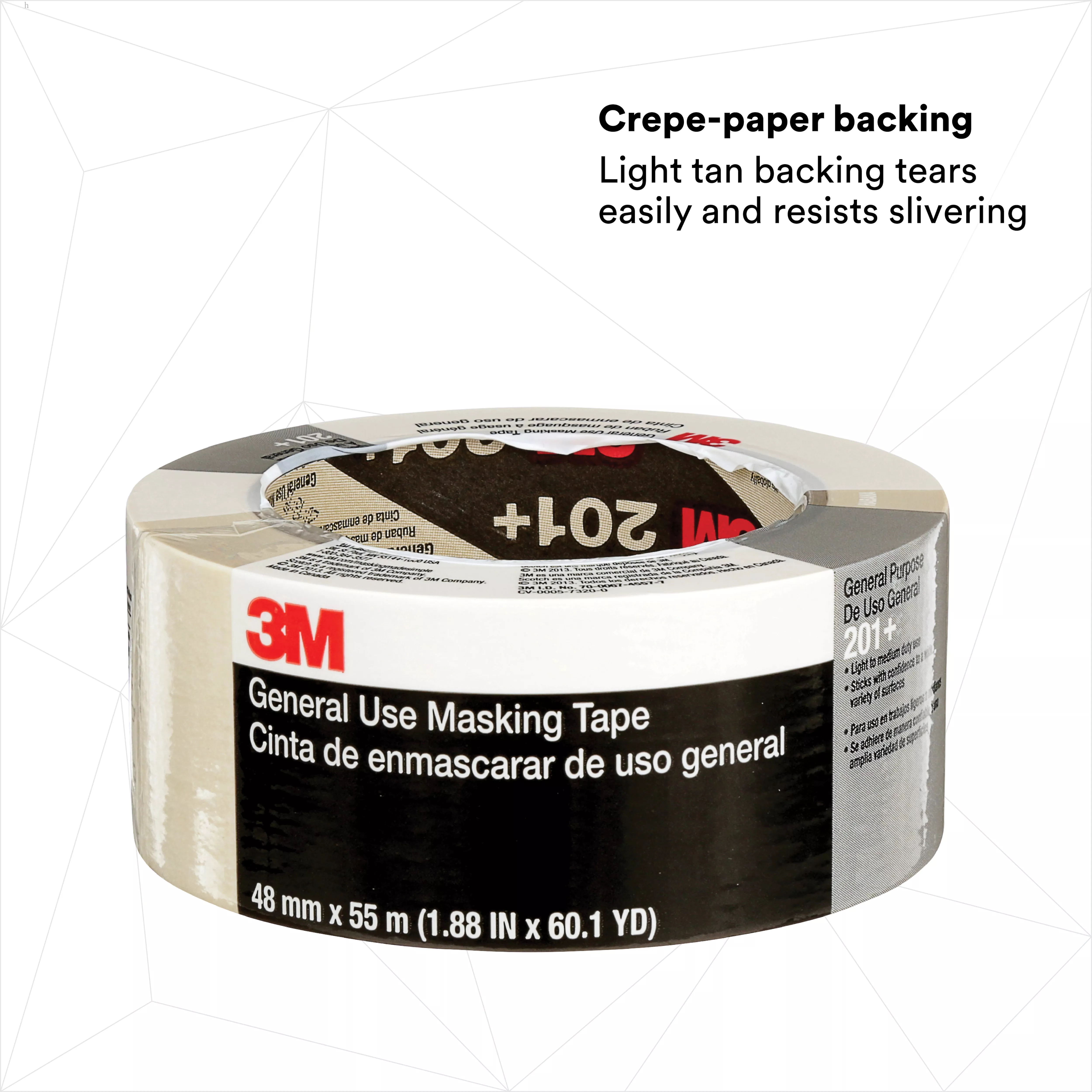 SKU 7000148418 | 3M™ General Use Masking Tape 201+