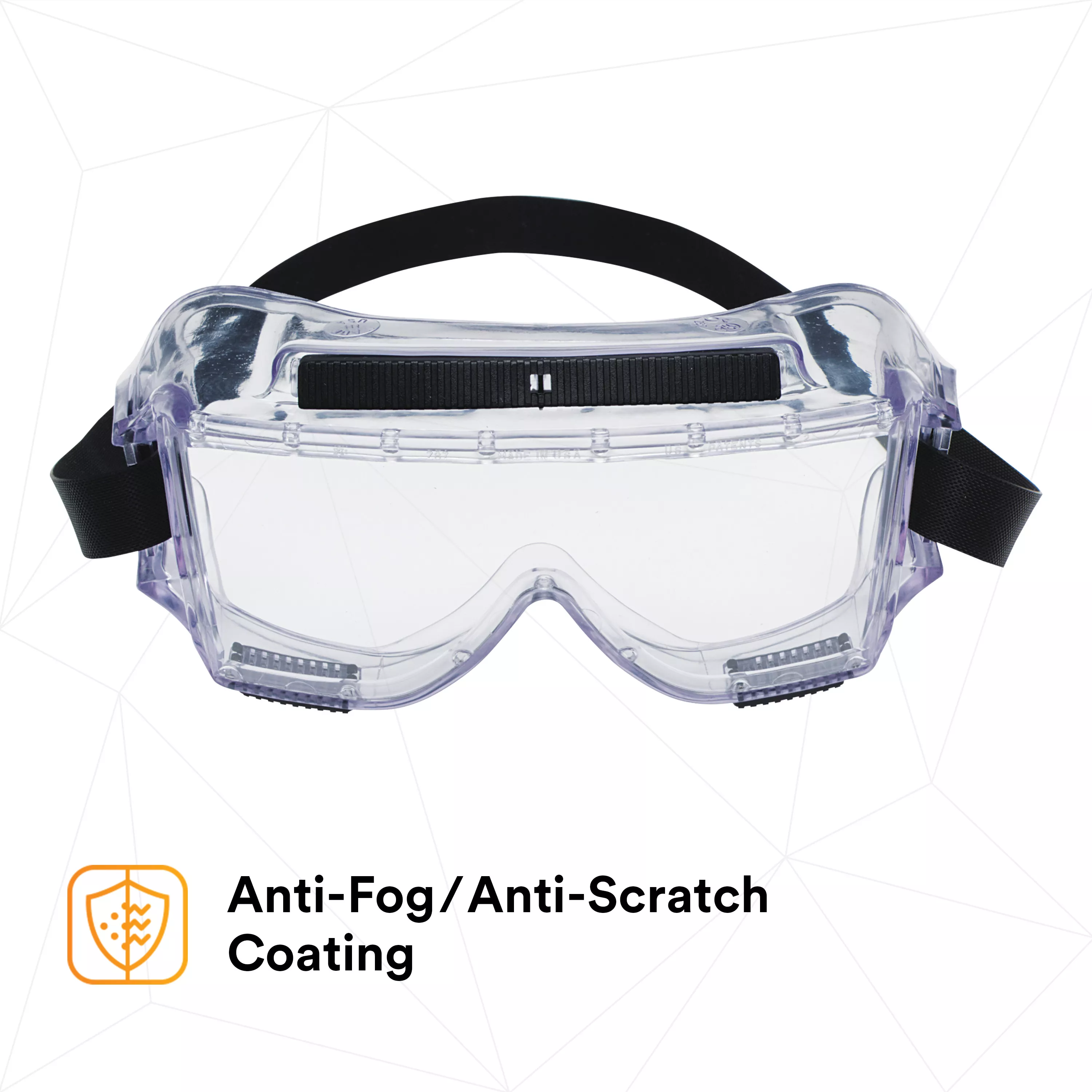 SKU 7000002377 | 3M™ Centurion™ Safety Splash Goggle 454AF