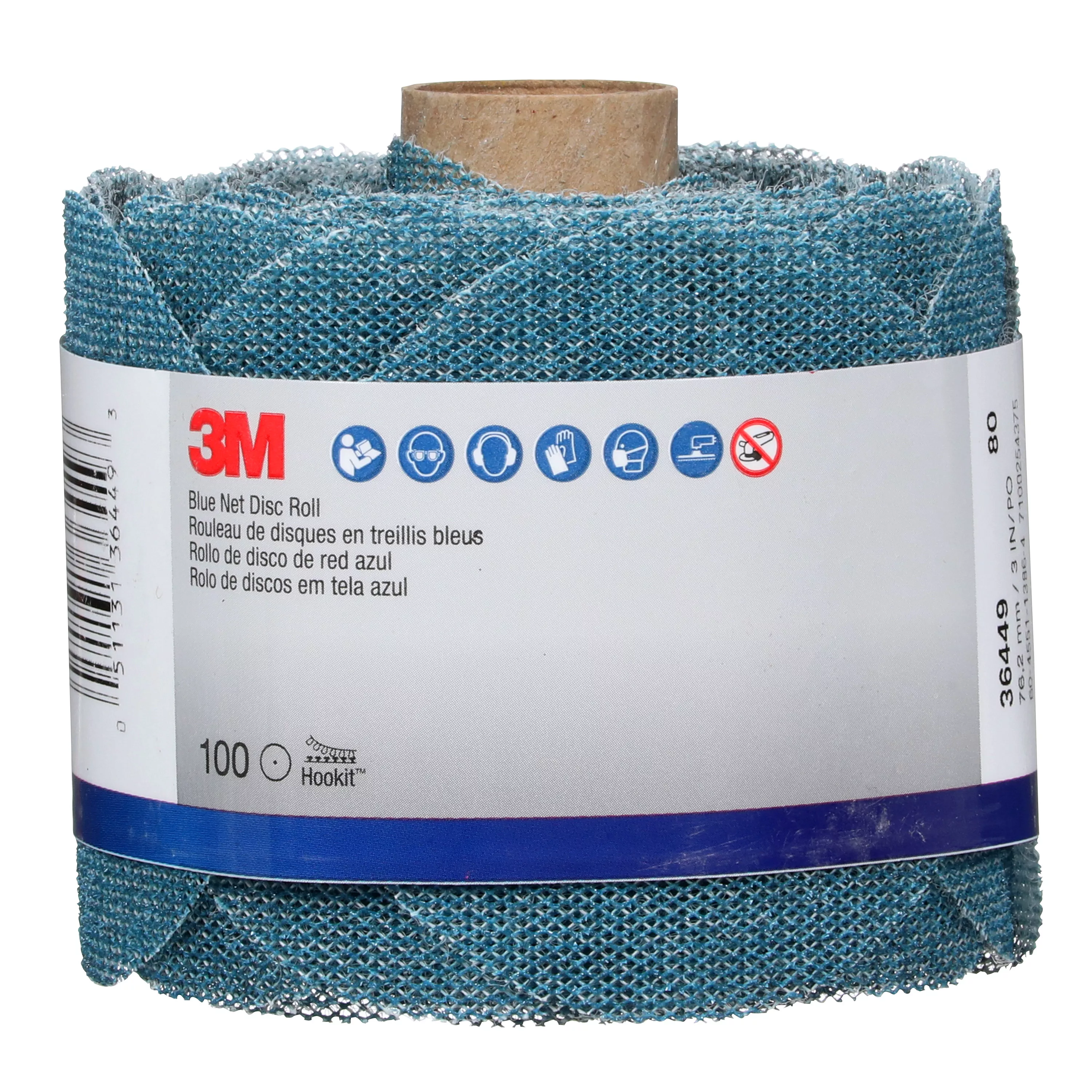 SKU 7100254375 | 3M™ Blue Net Disc Roll 36449