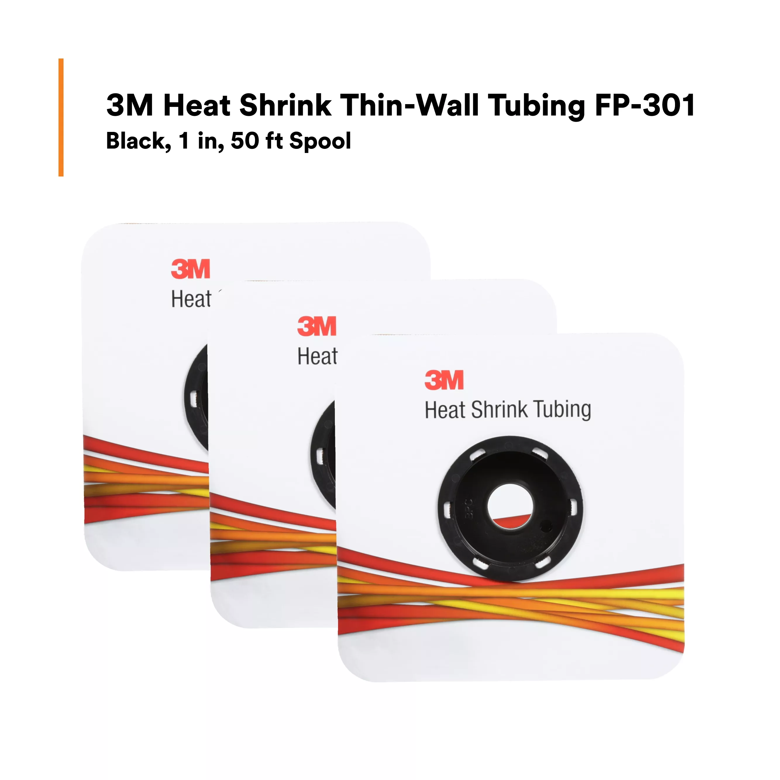 UPC 00051135355985 | 3M™ Heat Shrink Thin-Wall Tubing FP-301-1-Black-50'