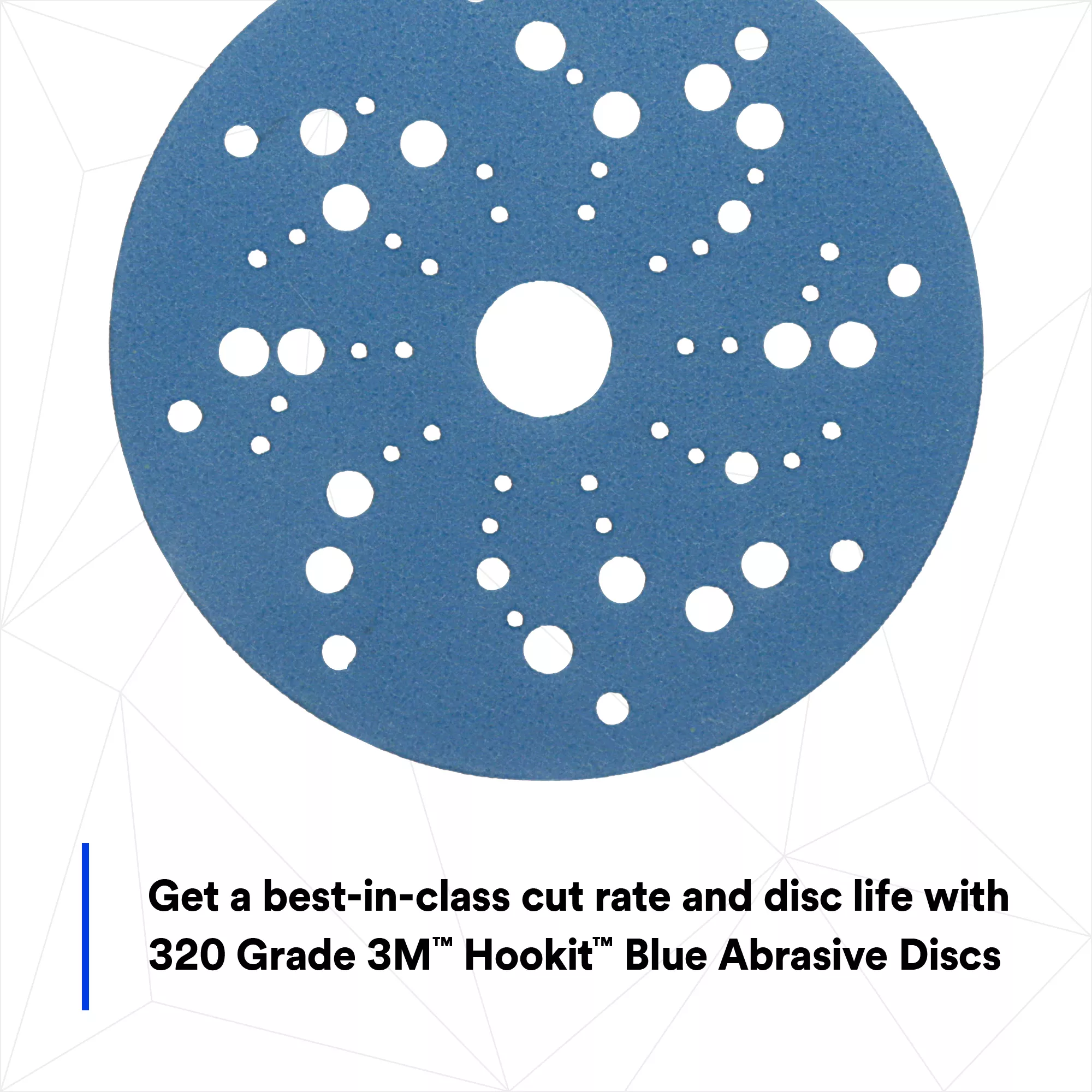 SKU 7100215945 | 3M™ Hookit™ Blue Abrasive Disc 321U