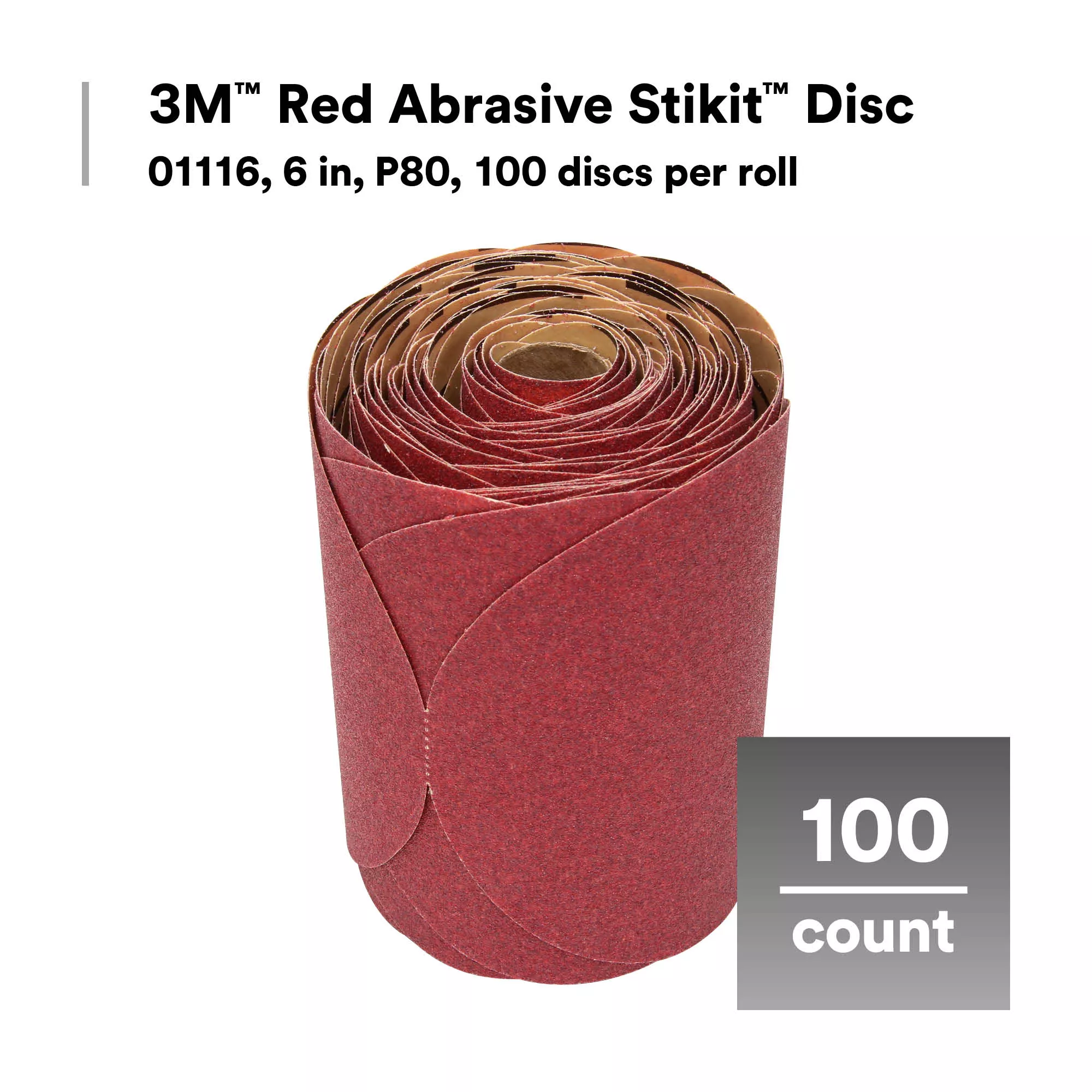 Product Number 316U | 3M™ Red Abrasive Stikit™ Disc