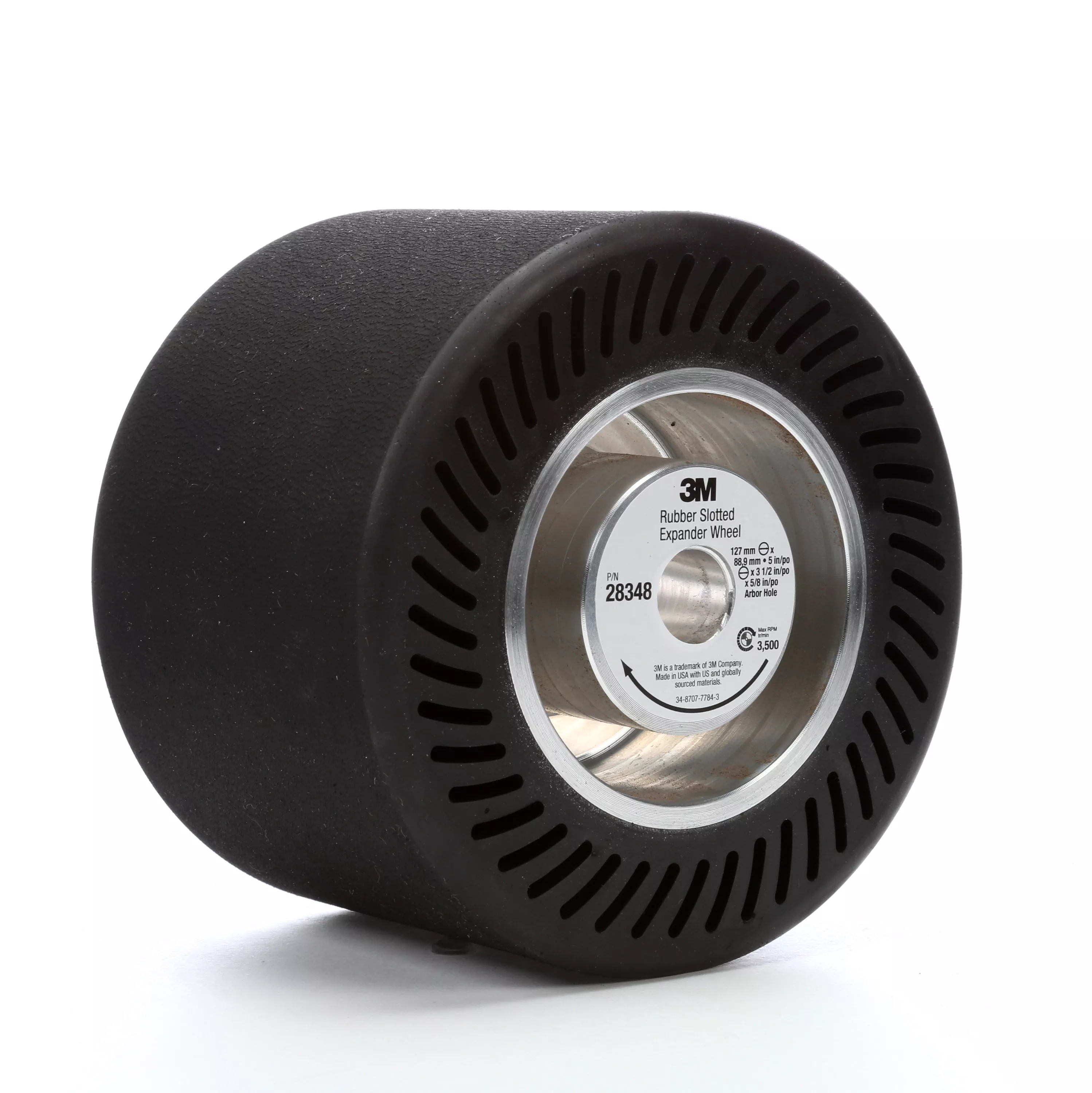 SKU 7000028221 | 3M™ Rubber Slotted Expander Wheel 28348