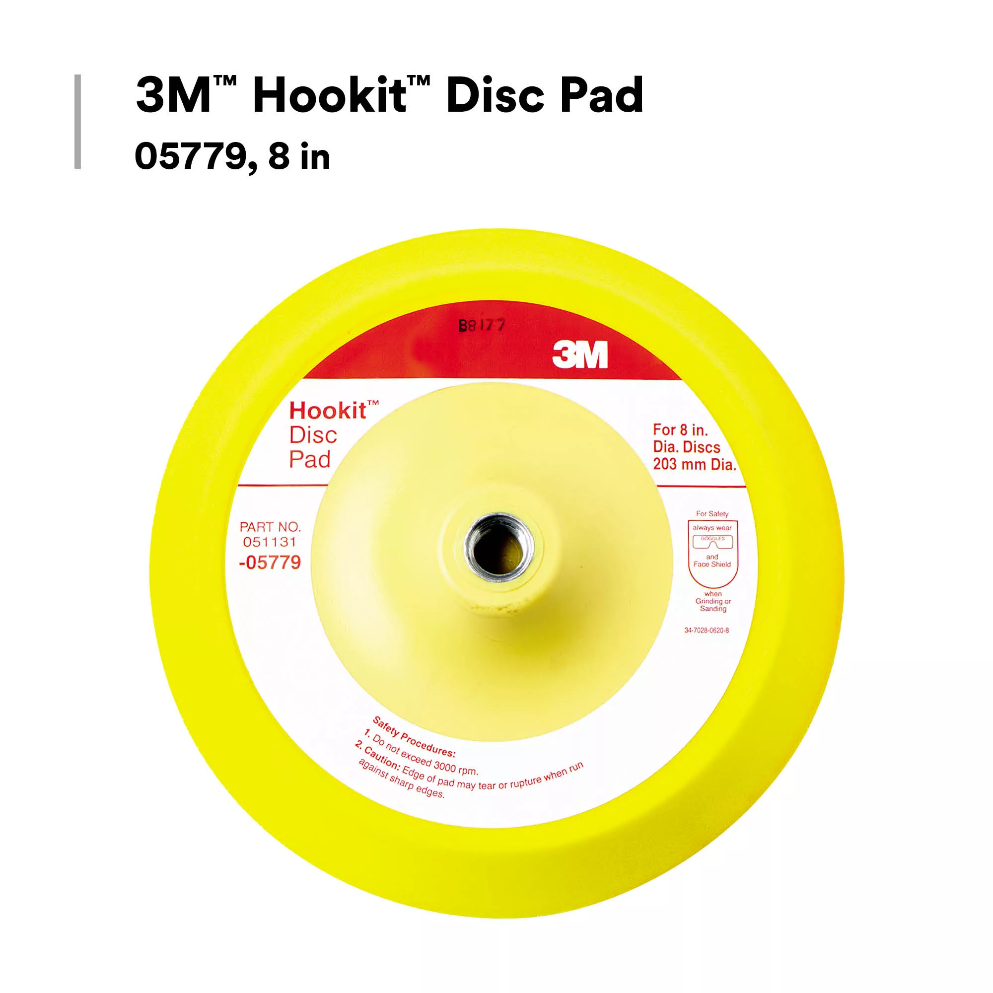 Product Number 5779 | 3M™ Hookit™ Abrasive Disc Pad 05779