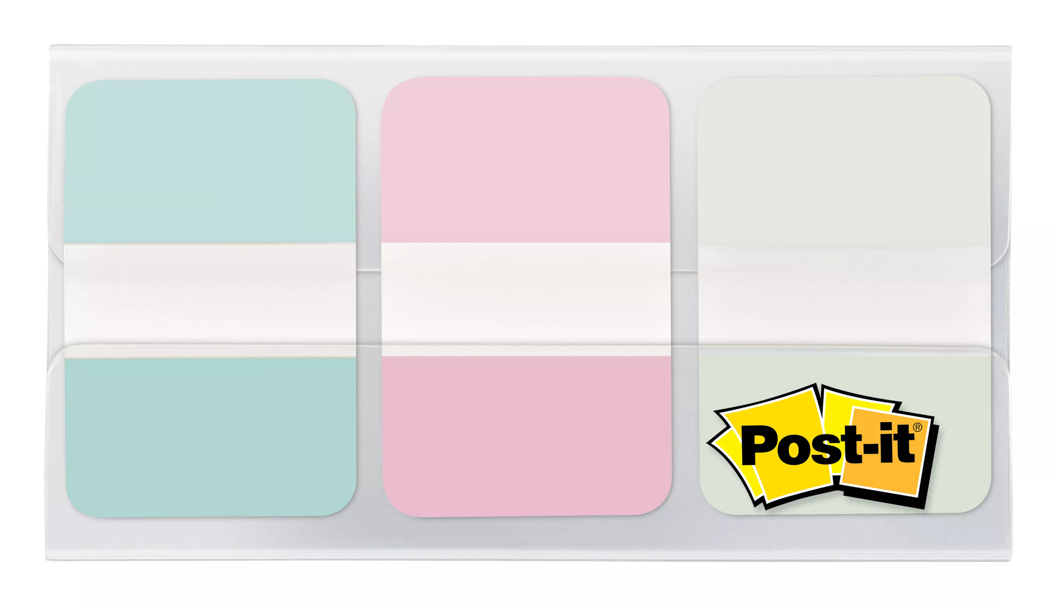 Post-it® Durable Tabs, Gradient, 1 in. x 1.5 in. (25.4 mm x 38.1 mm), 36/pack, 24/case