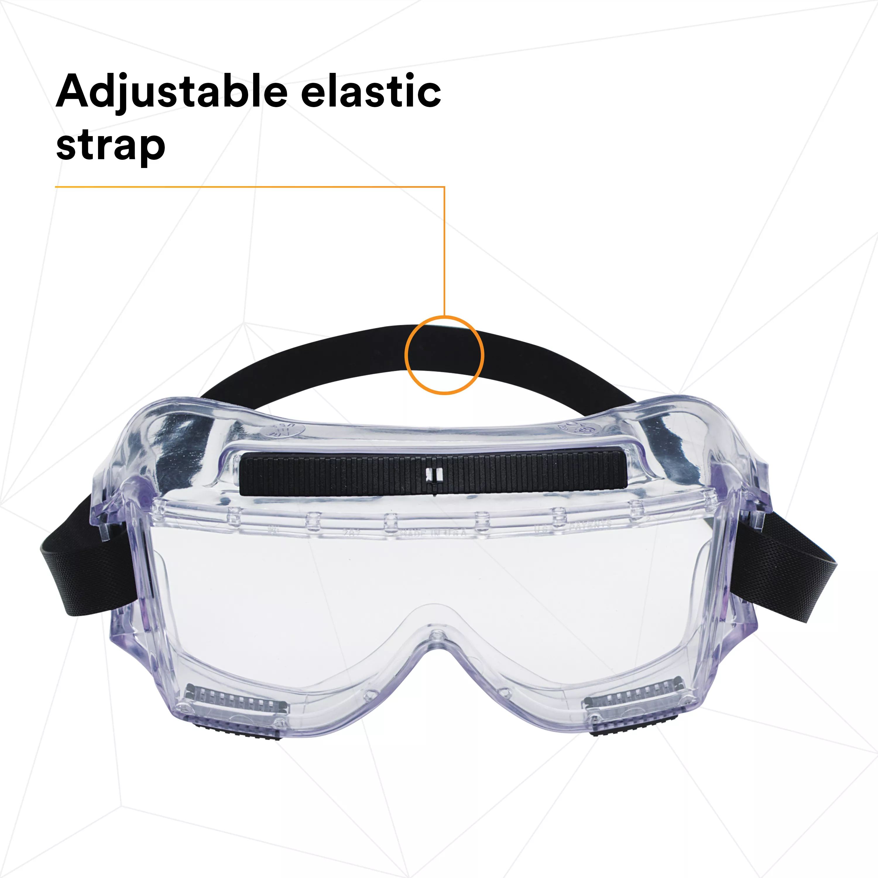 SKU 7000002377 | 3M™ Centurion™ Safety Splash Goggle 454AF