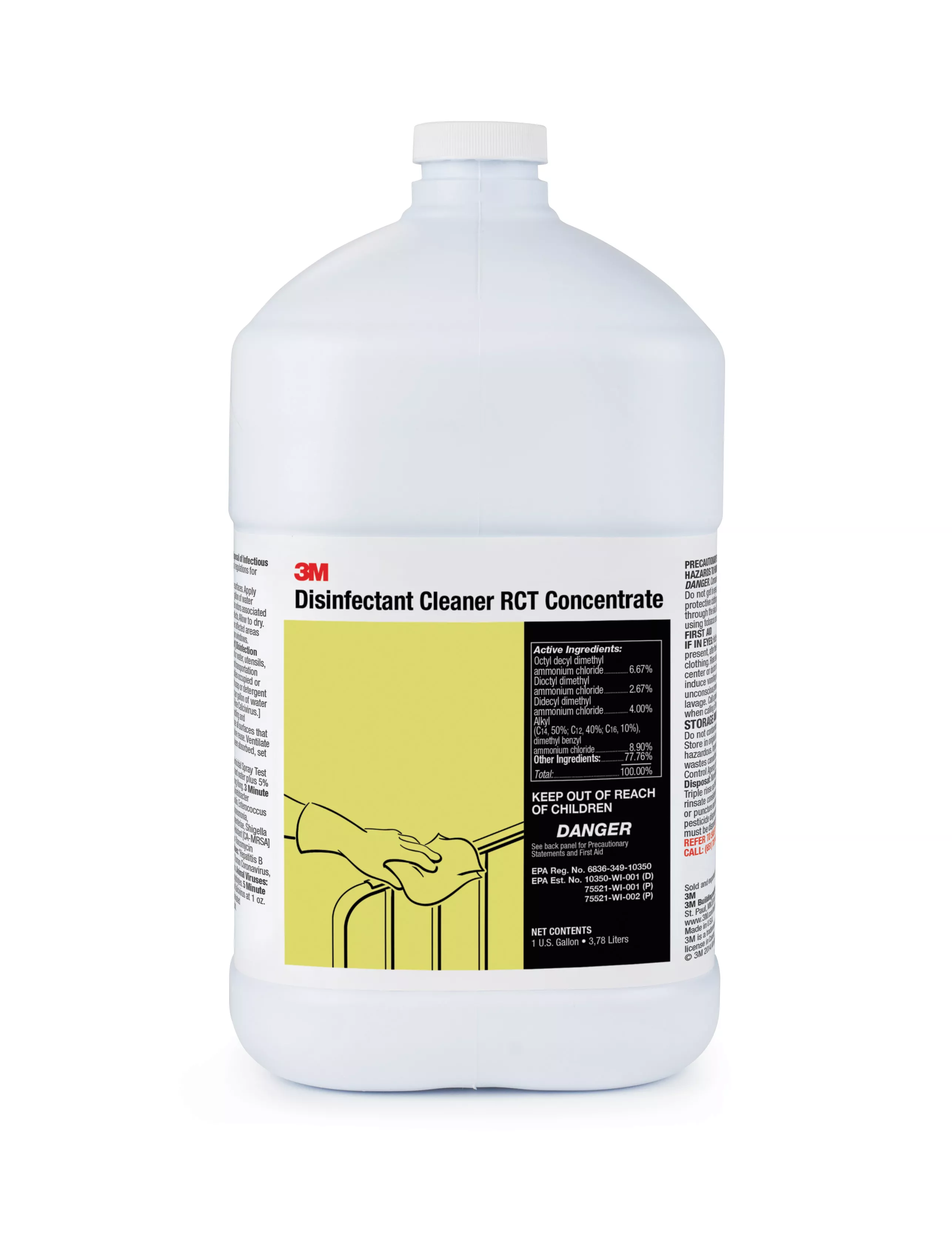 3M™ Disinfectant Cleaner RCT Concentrate, 1 Gallon, 4/Case