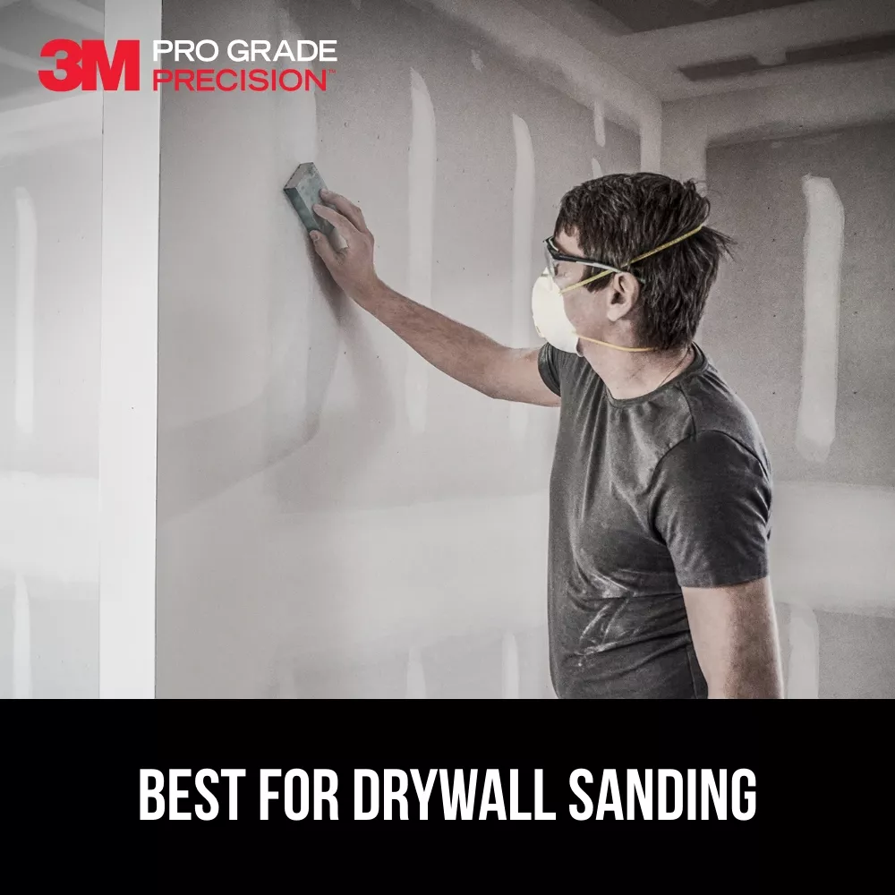 Product Number 30904FP-CH-DBL | 3M™ Pro Grade Precision™ Drywall Dust Channeling Sanding Sponge Fine