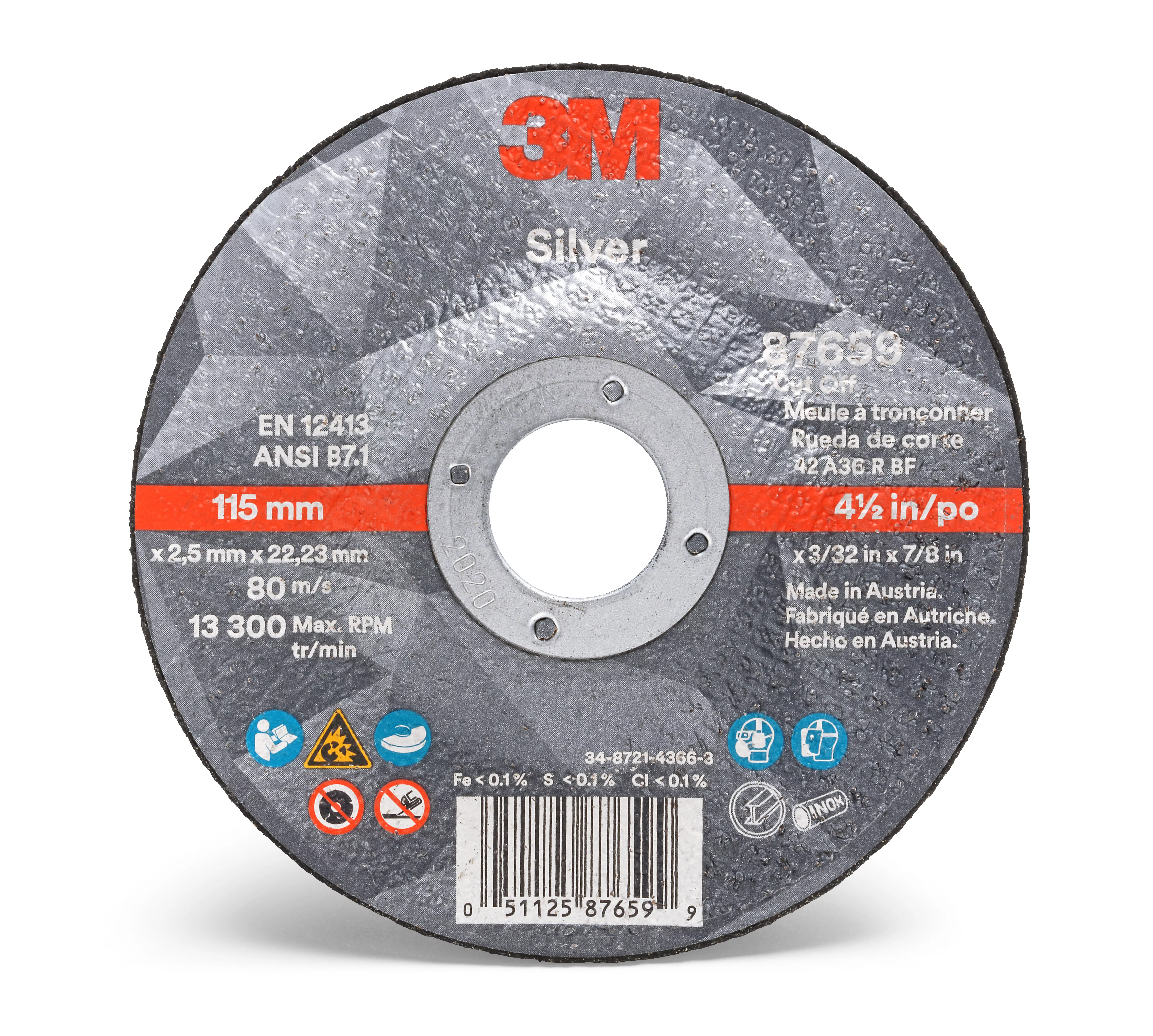 UPC 00051125876599 | 3M™ Silver Cut-Off Wheel