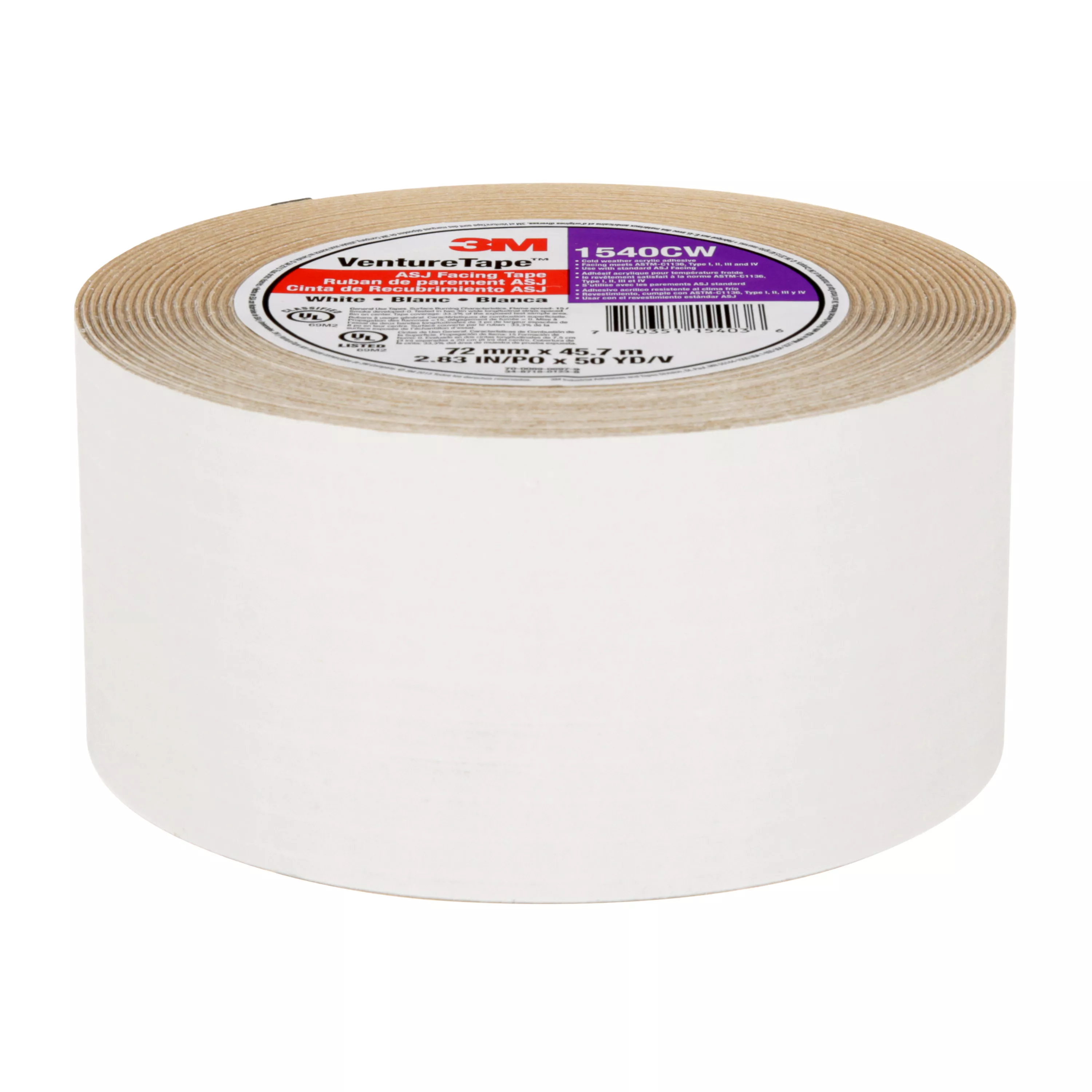 UPC 00750351154036 | 3M™ Venture Tape™ ASJ Facing Tape 1540CW