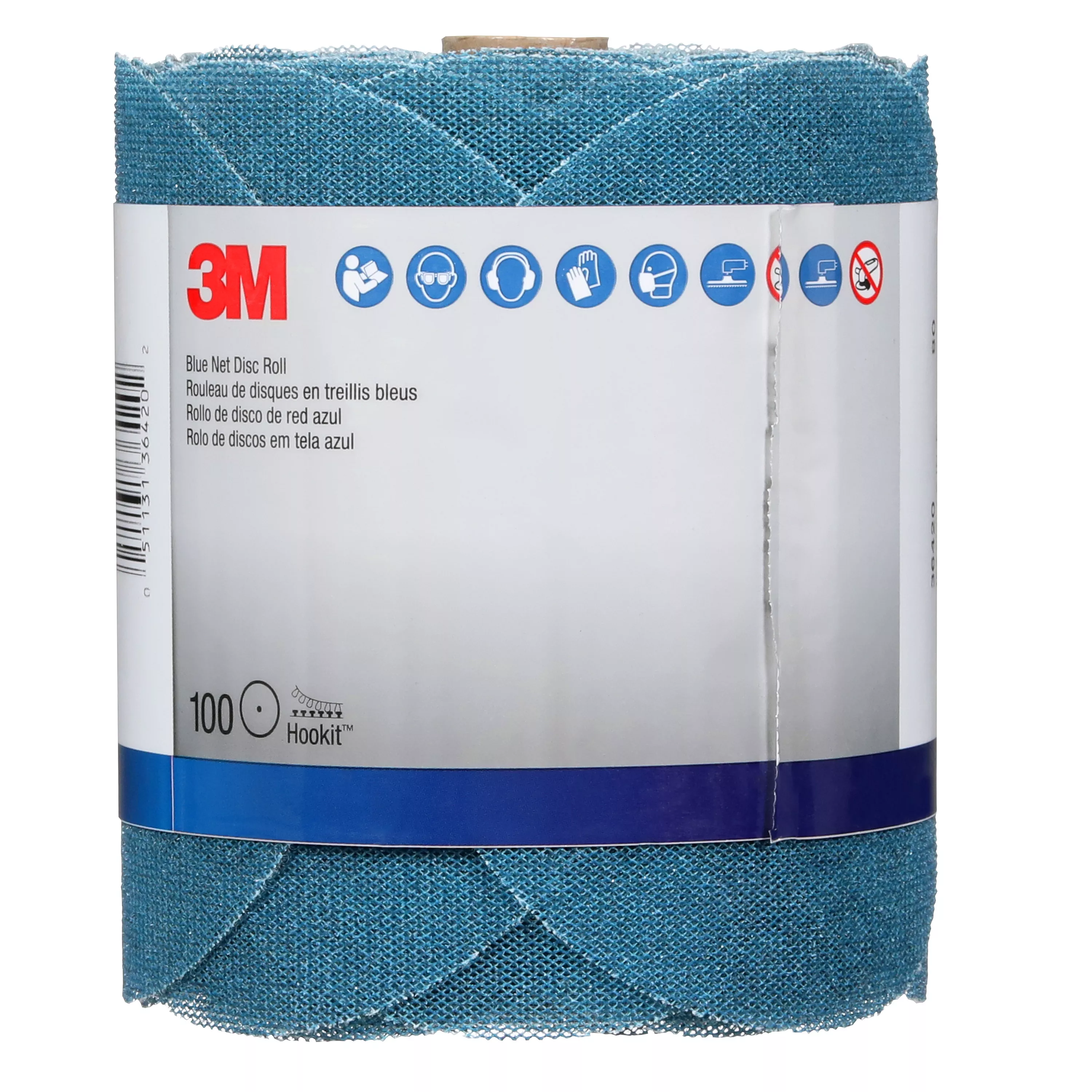 SKU 7100253742 | 3M™ Blue Net Disc Roll 36420