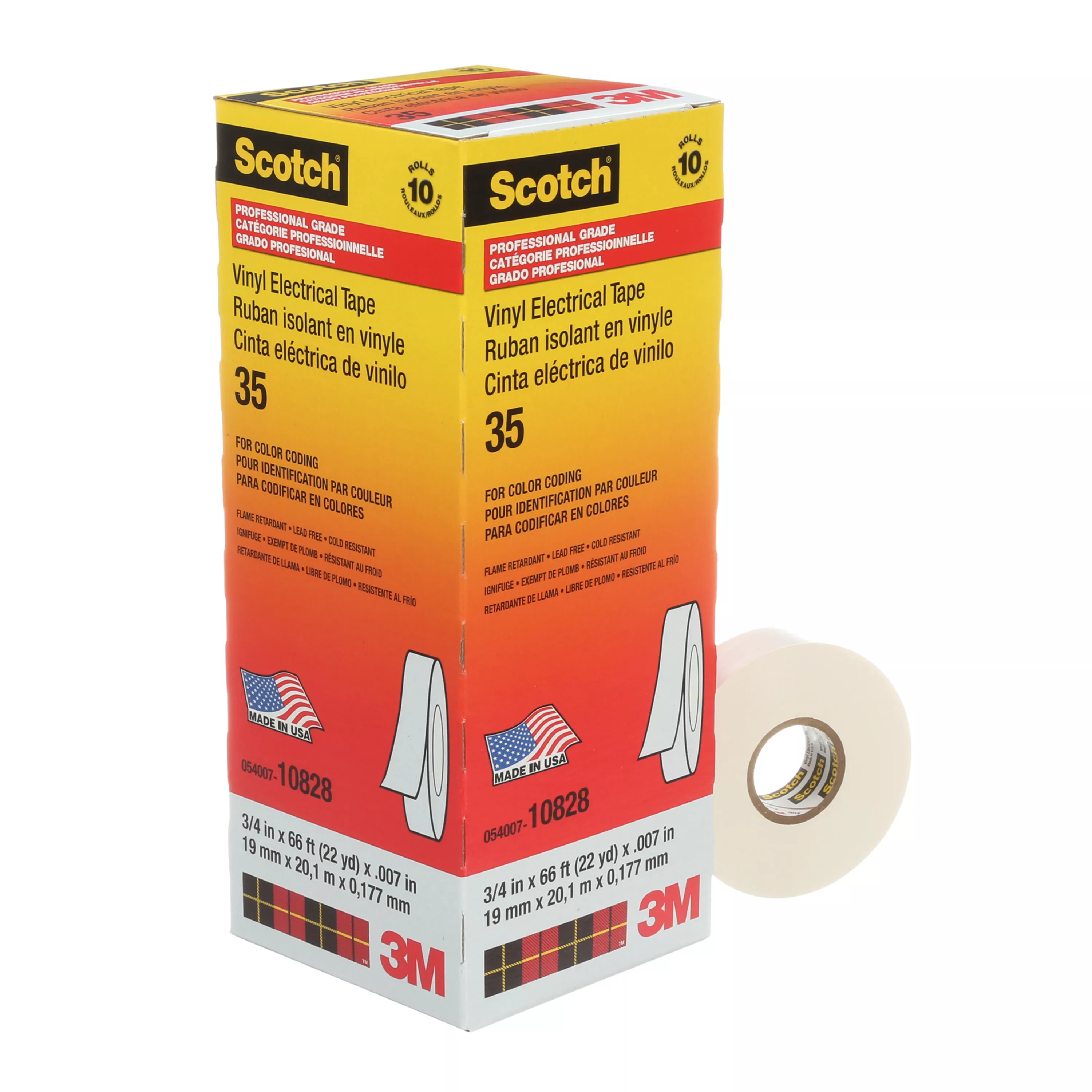 SKU 7000006097 | Scotch® Vinyl Color Coding Electrical Tape 35