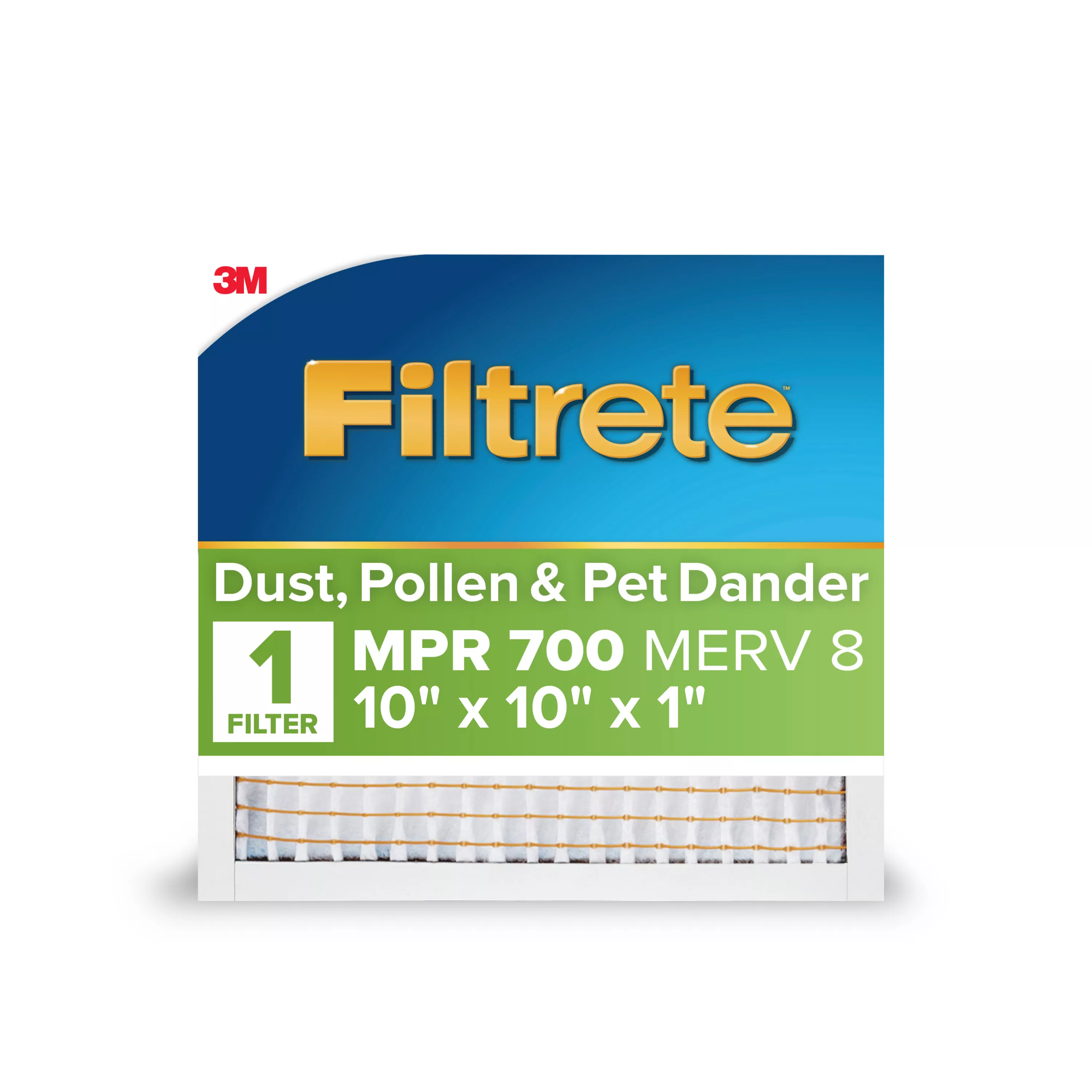 Filtrete™ Electrostatic Air Filter 700 MPR 750-4PK-1E, 10 in x 10 in x 1 in (25.4 cm x 25.4 cm x 2.5 cm)
