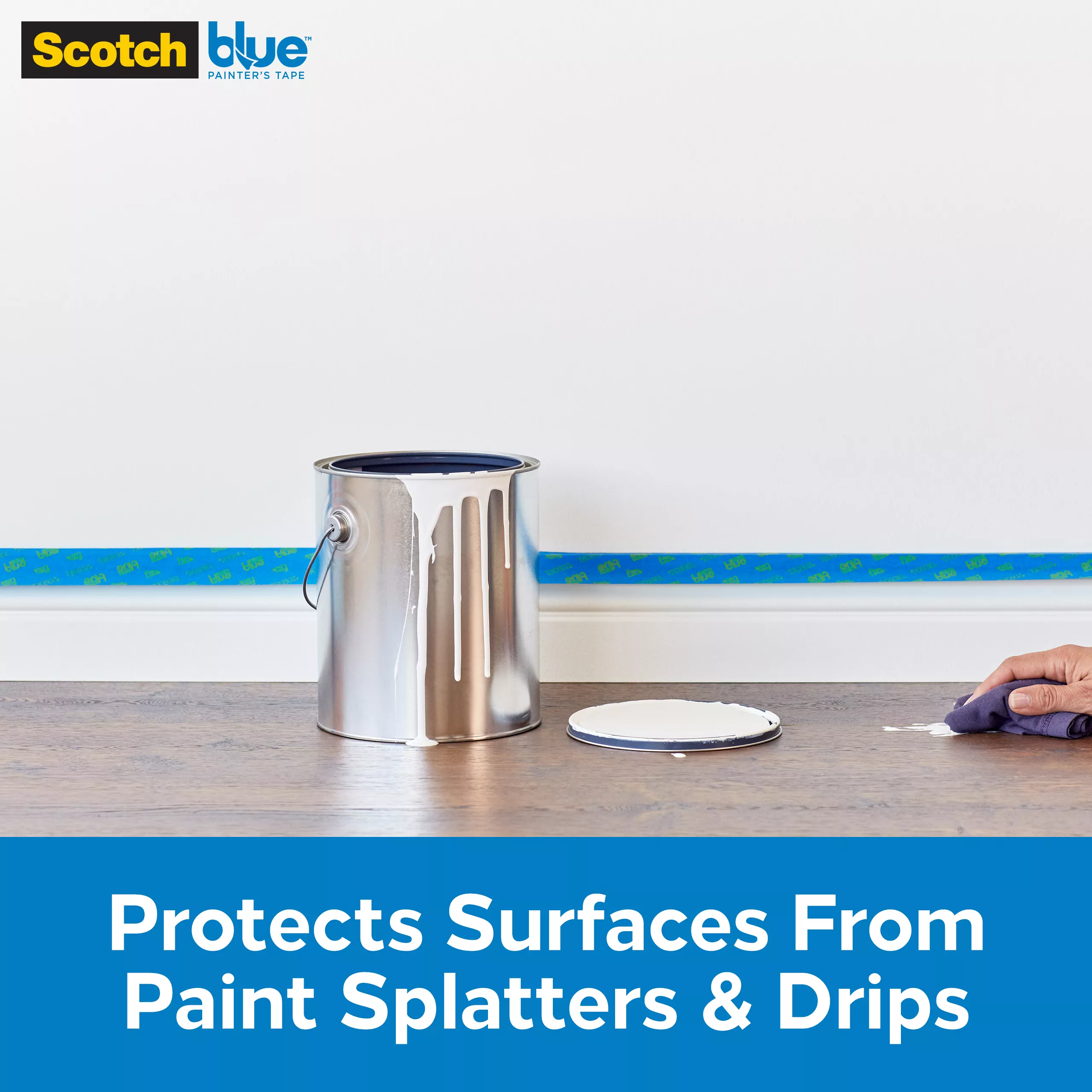 SKU 7100197949 | 3M™ ScotchBlue™ Tape + Plastic with Dispenser PTD2093EL-24-S